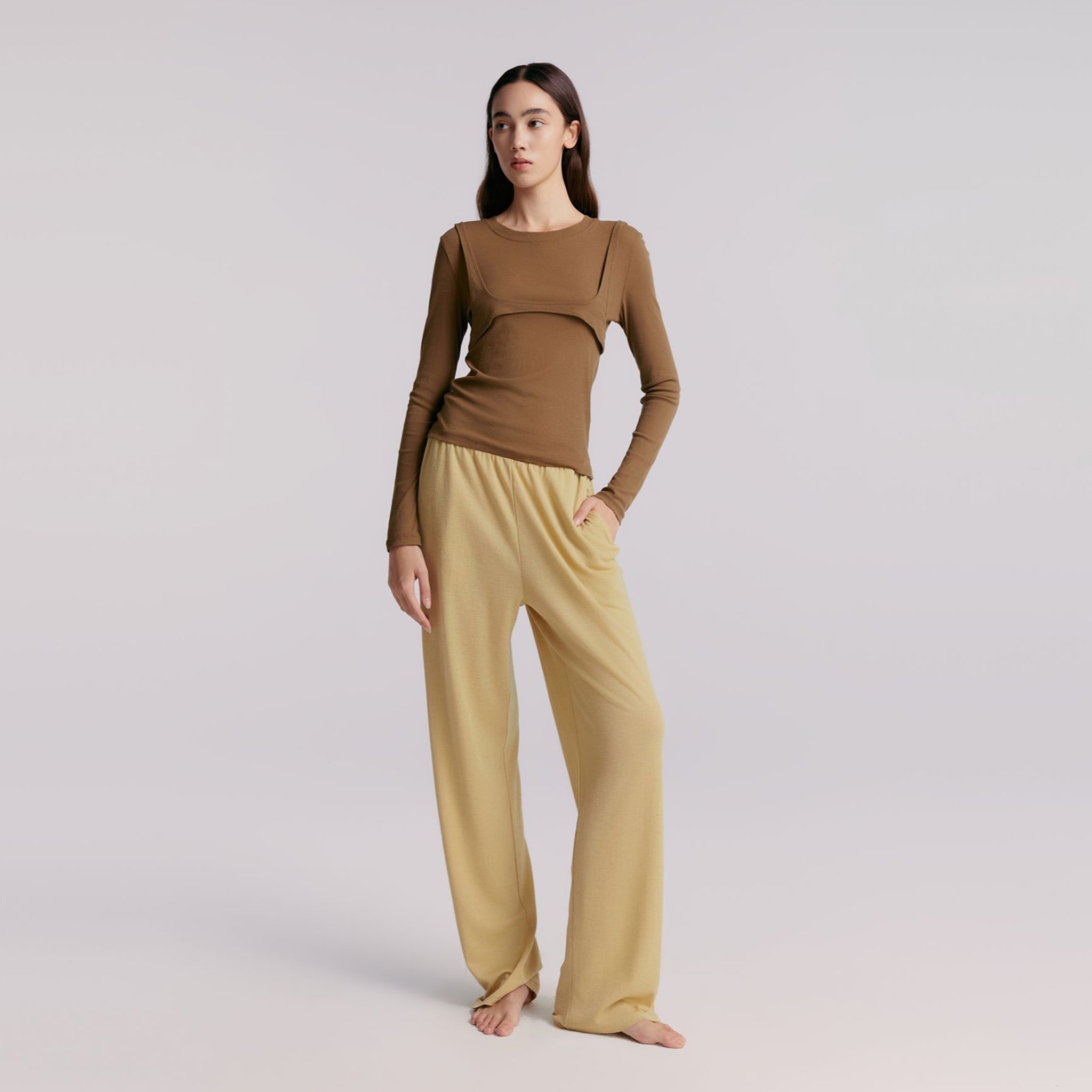 Roundneck Jersey Top,Oliver Green
