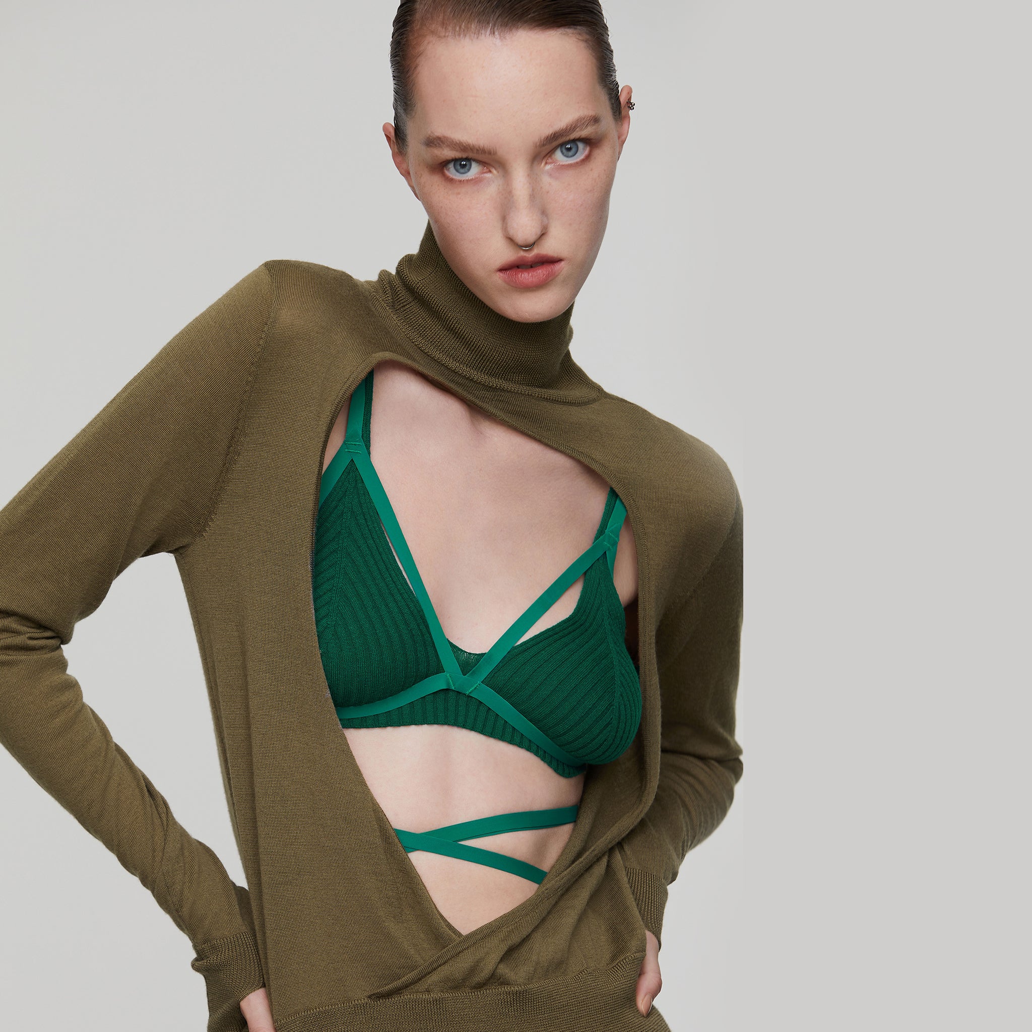 Stretch Body Harness,Grass Green