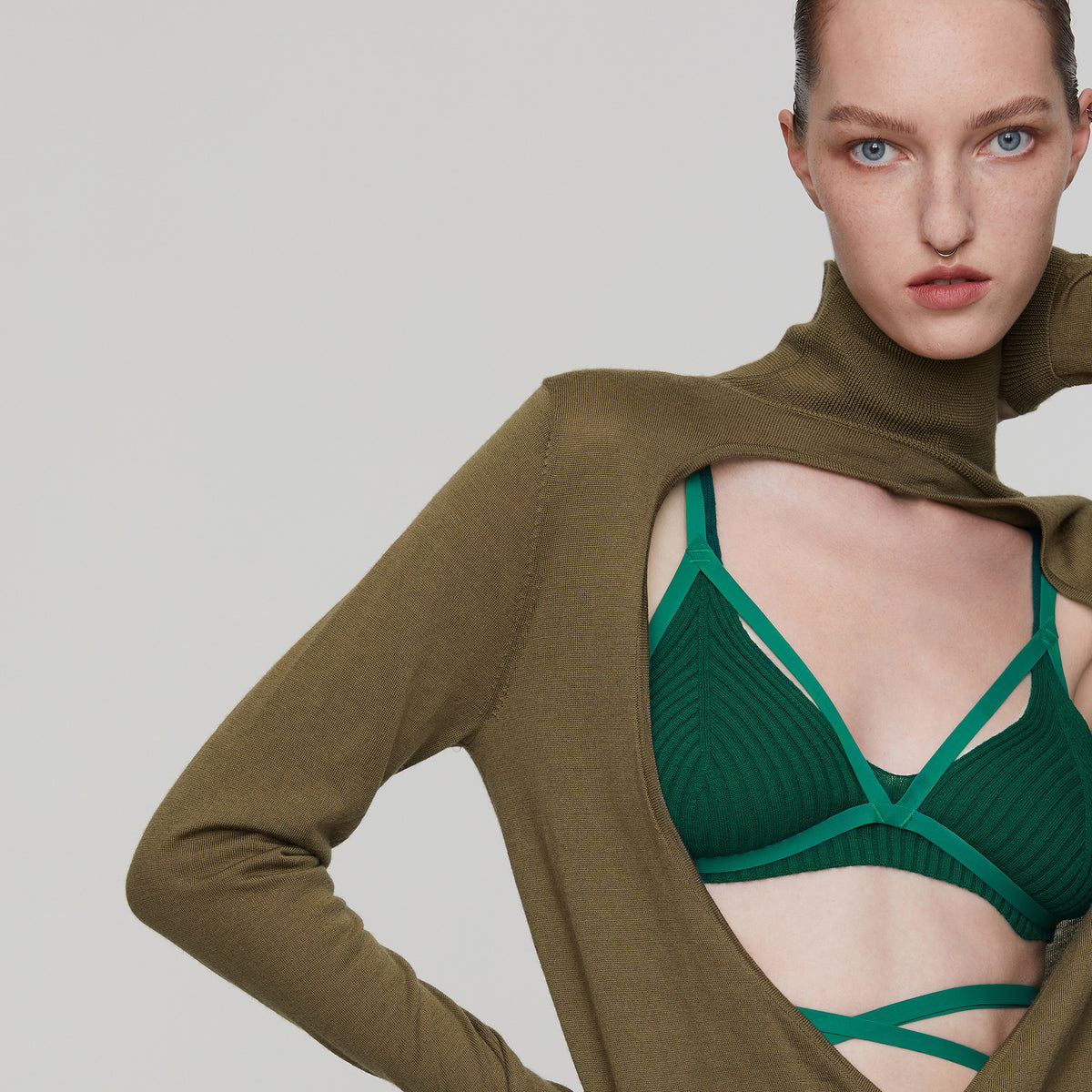 Stretch Body Harness,Grass Green