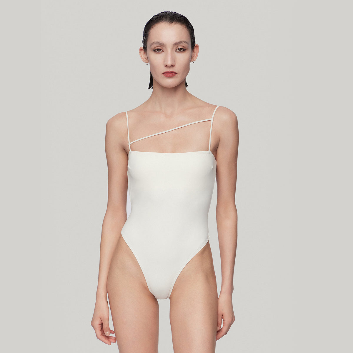 Open-back Swimsuit,White