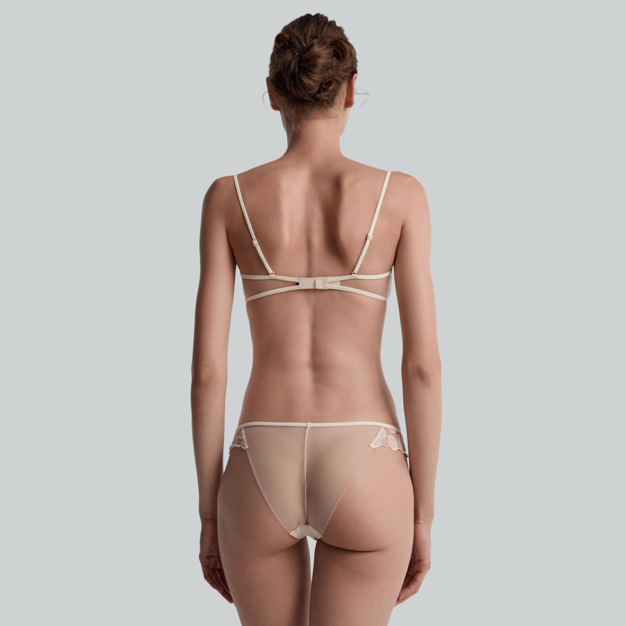 Embroidery Bralette, Sand White