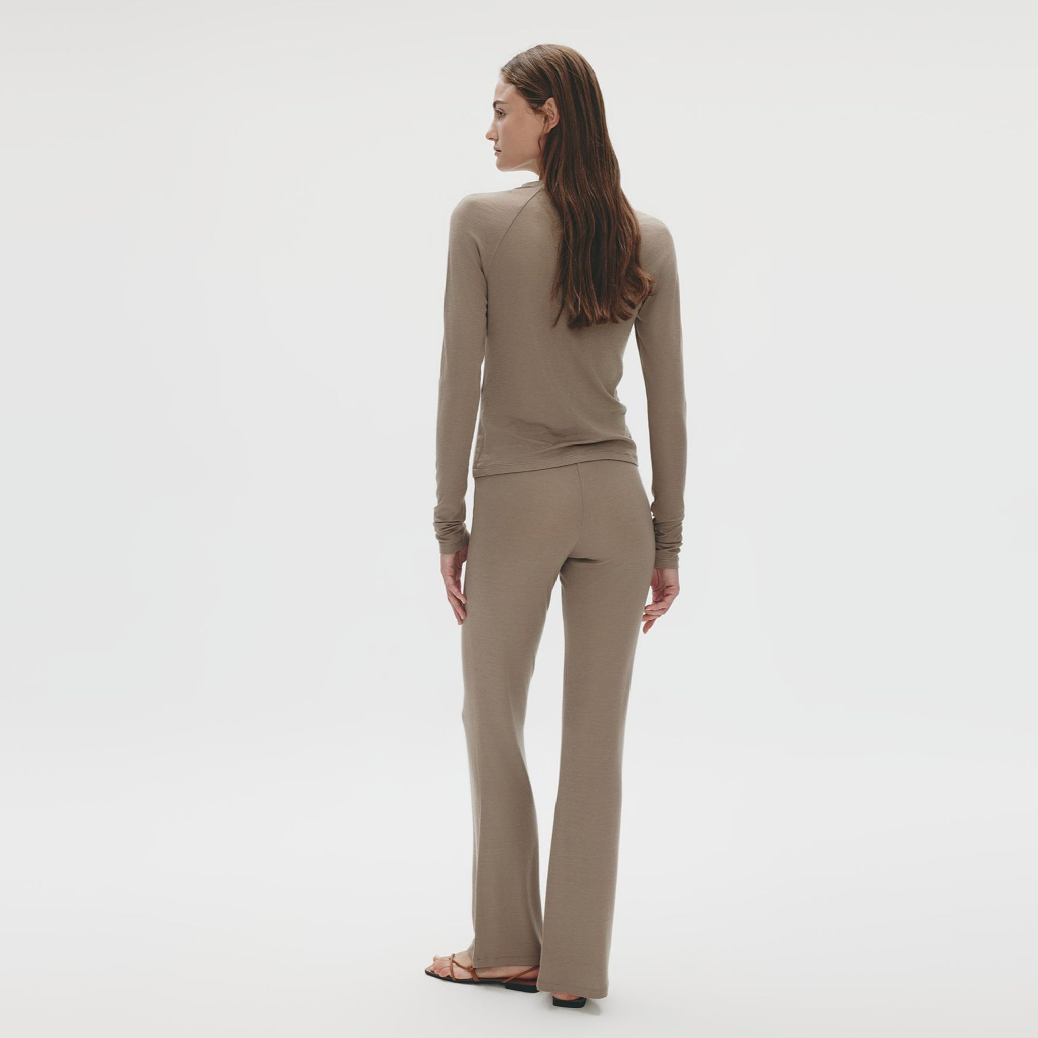 Highneck Raglan Jersey Cardigan,Stone Grey