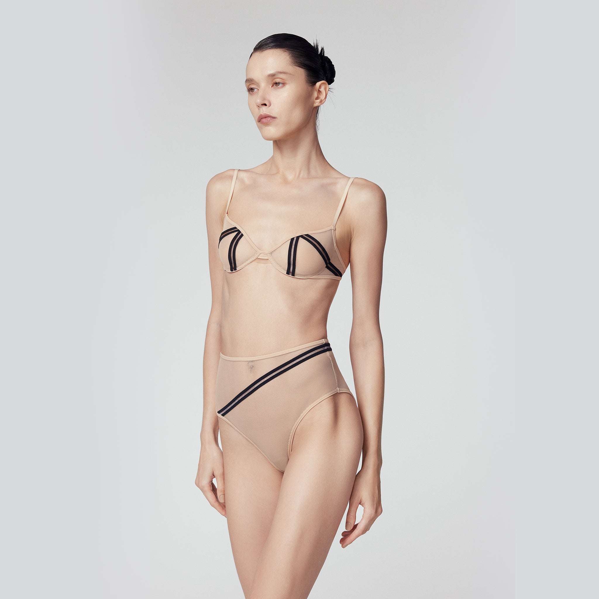 Fishnet  3/4 Underwire Bra, Ceram-Skin