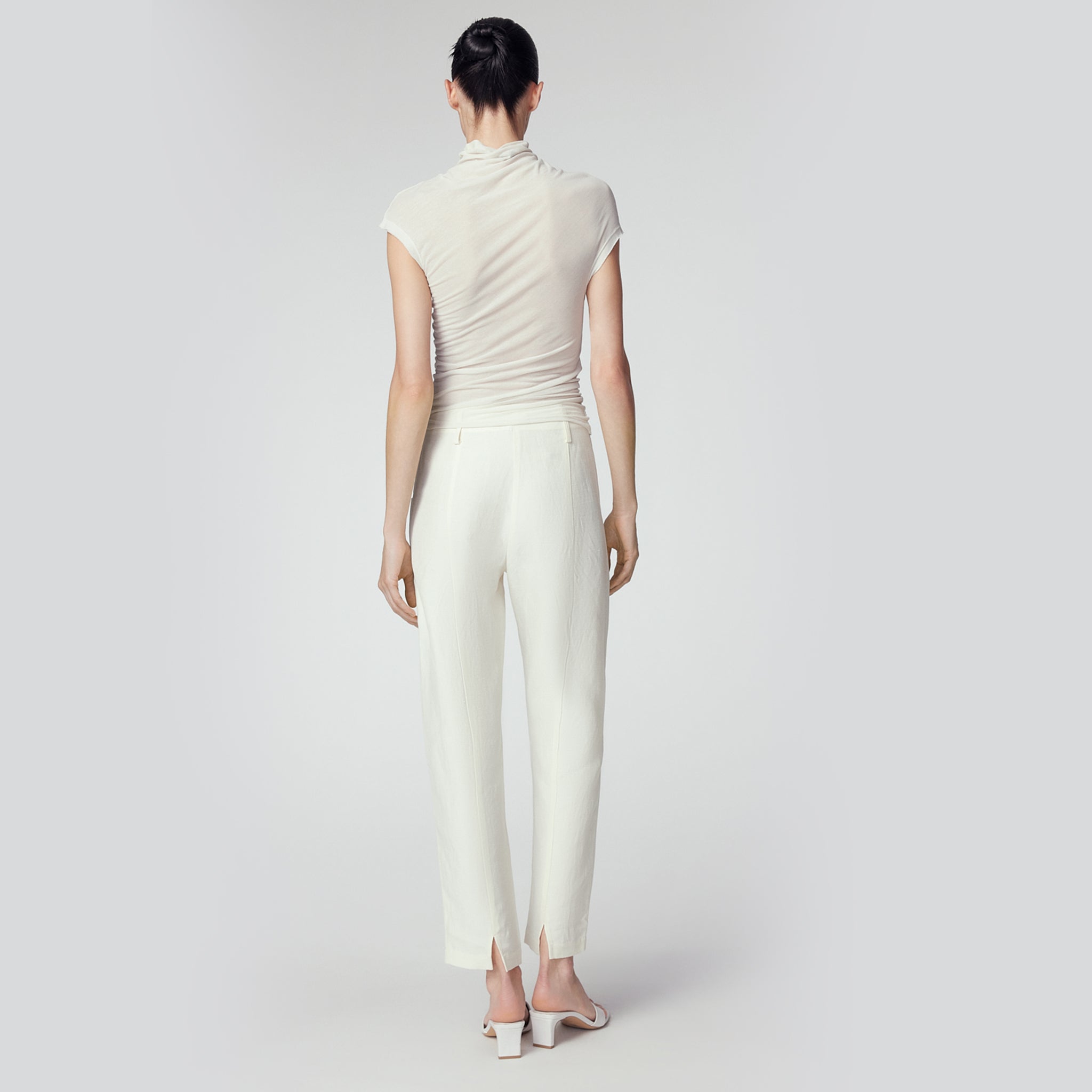 Asymmetrical T- Shirt, Off-White
