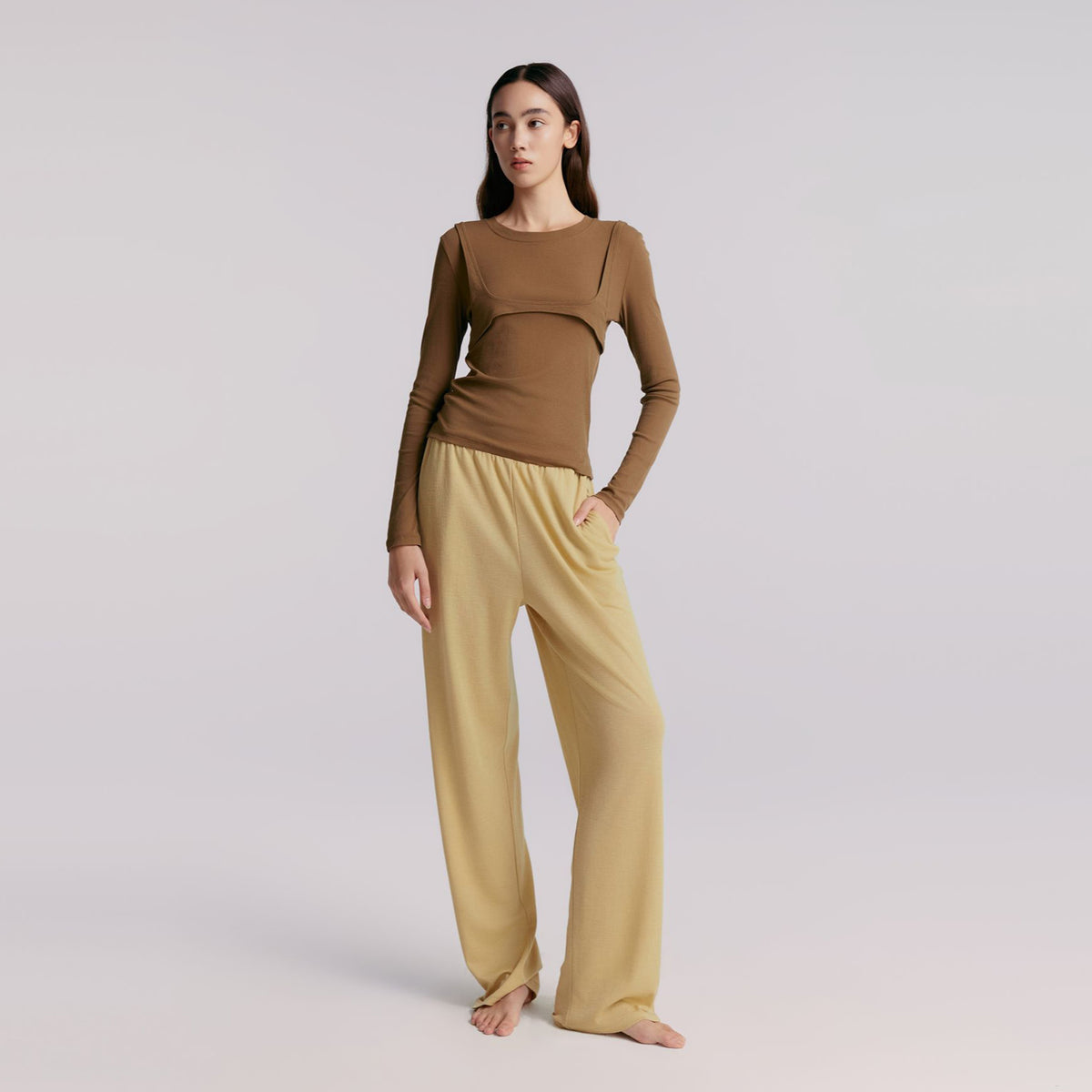 Roundneck Jersey Top,Oliver Green
