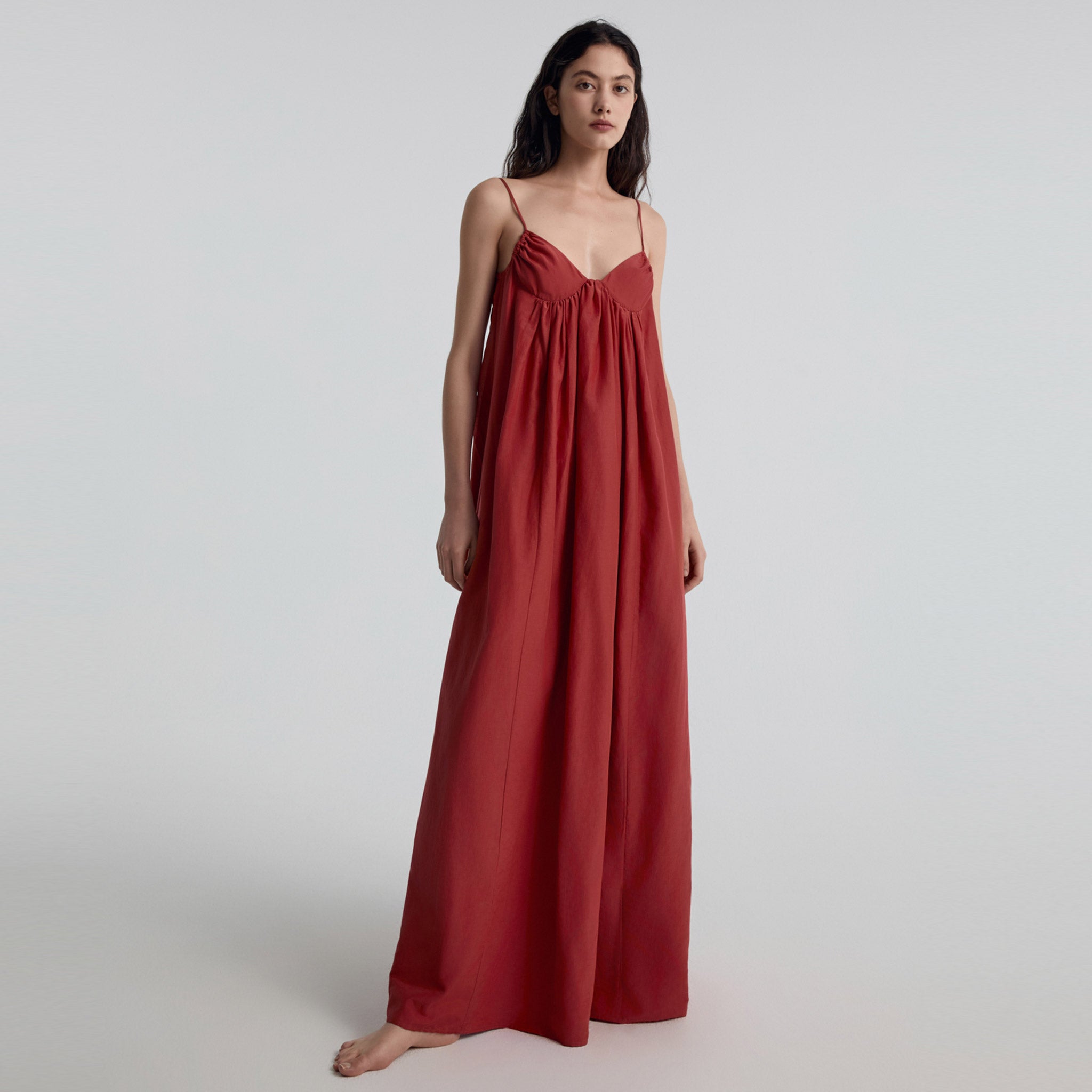 Maxi Dress, Tomato Red