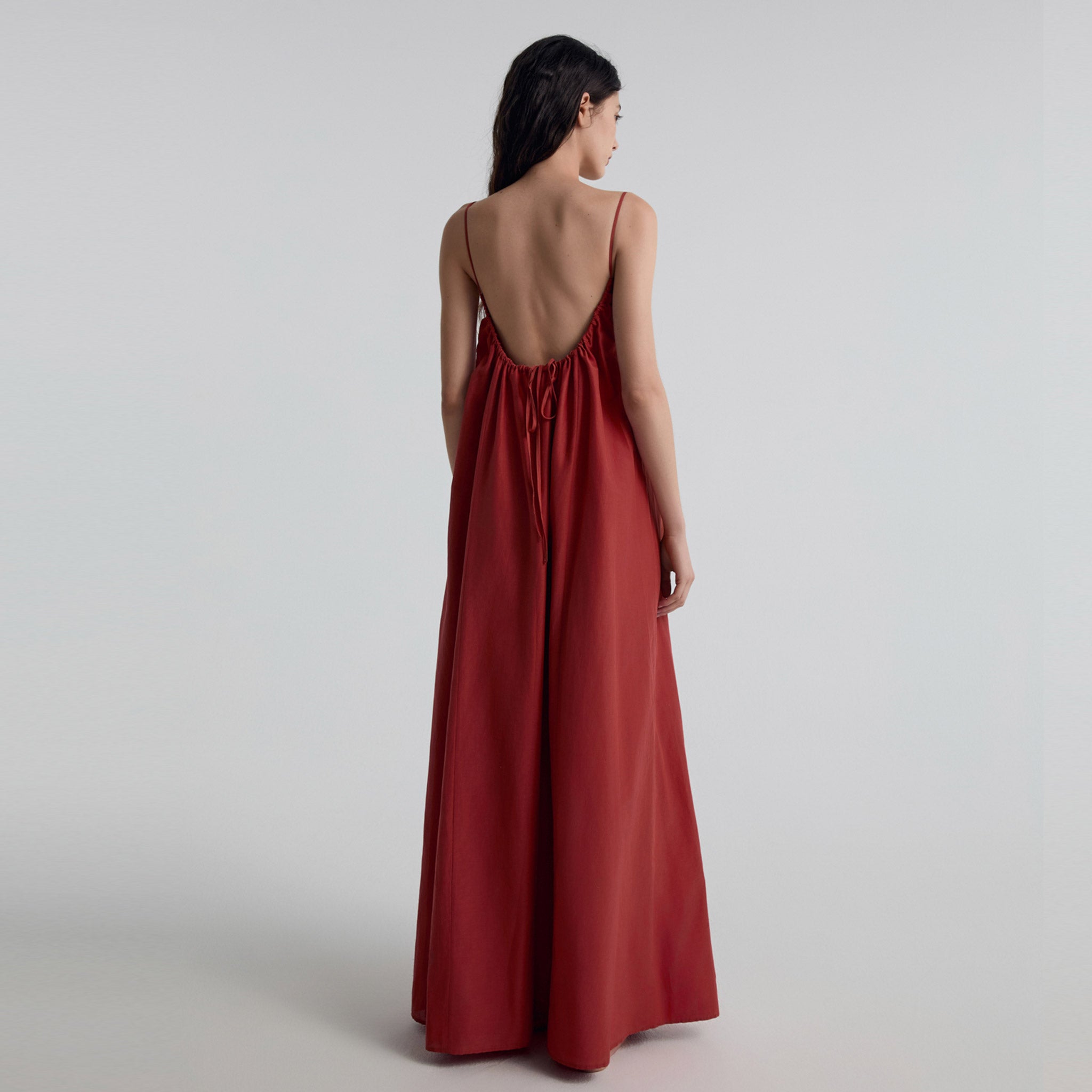 Maxi Dress, Tomato Red