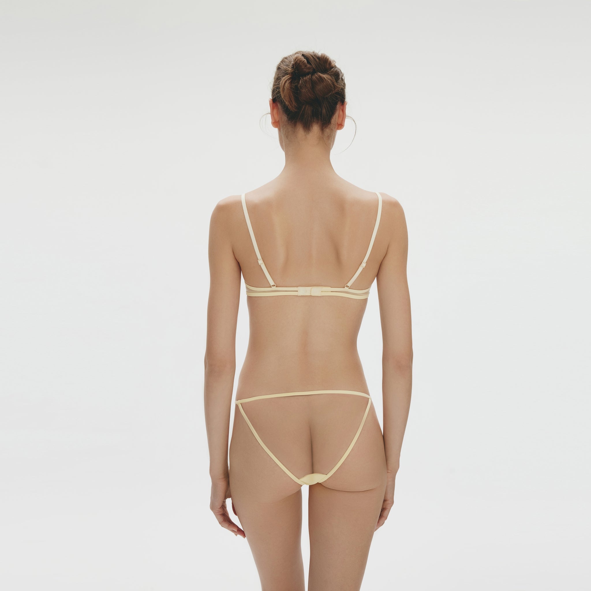 Heart Shaped Embroidery Bralette,Chardonnay