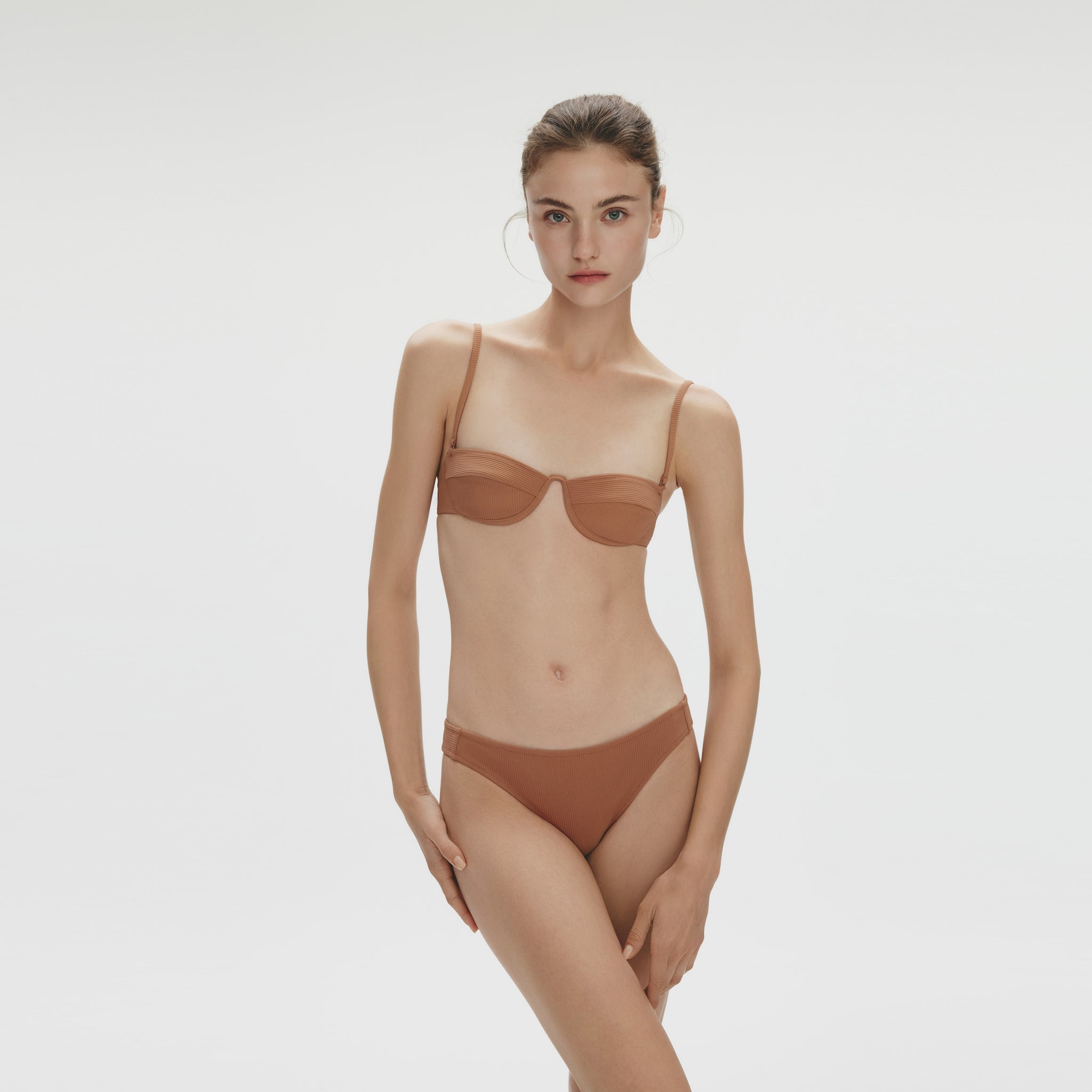 Demi Bikini Top,Toffee