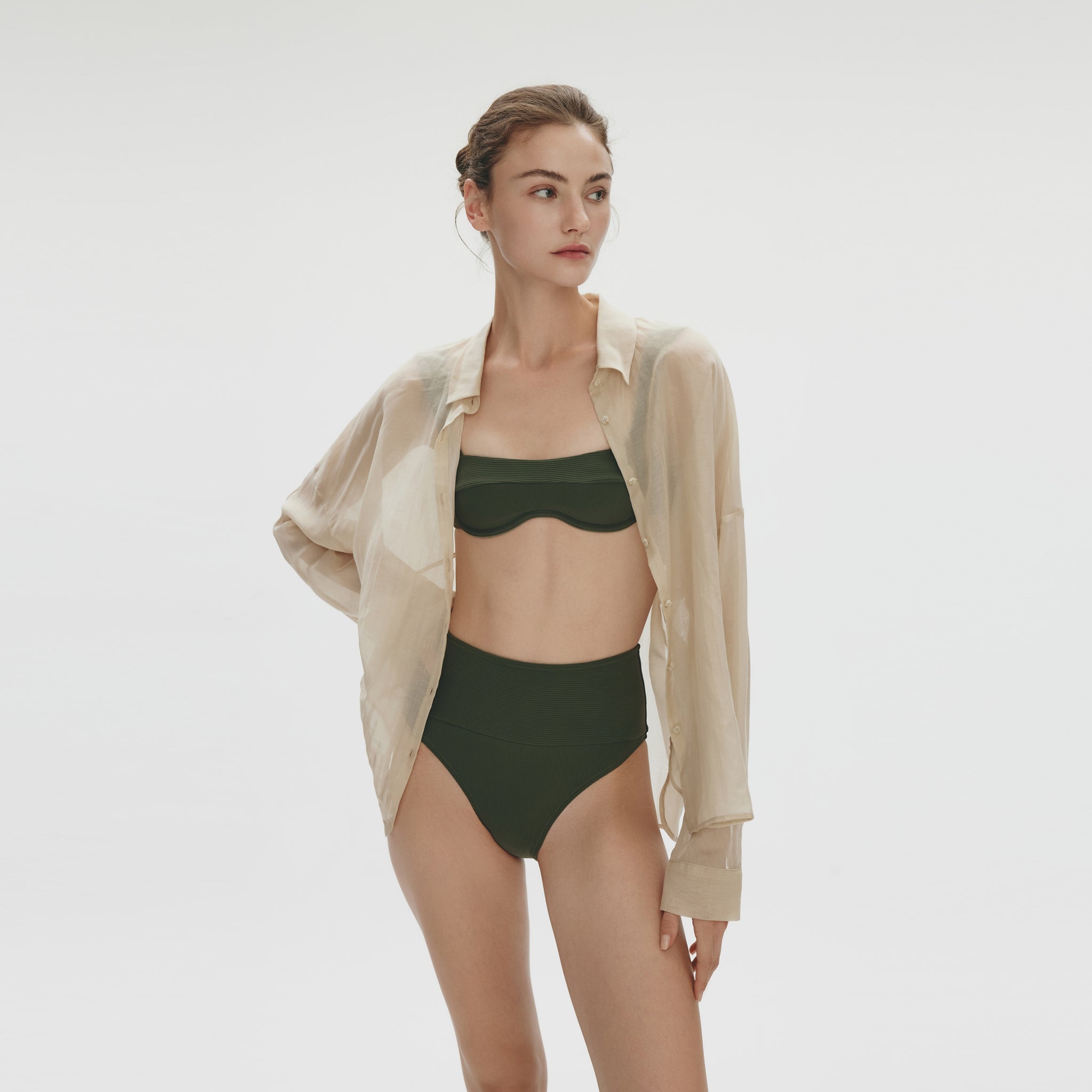 Underwire Bikini Top,Deep Forest