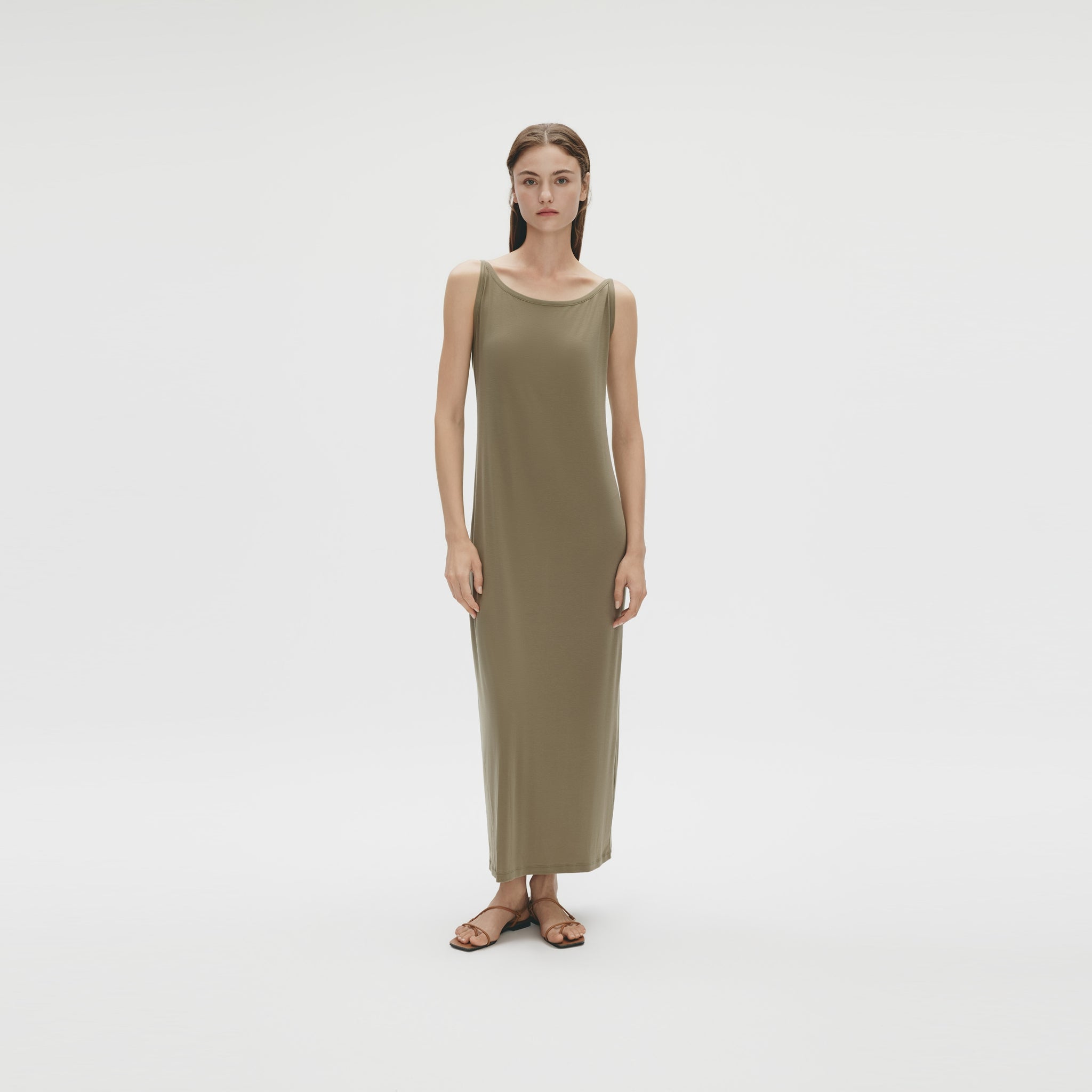 Tie-back Dress,Grey Oliver