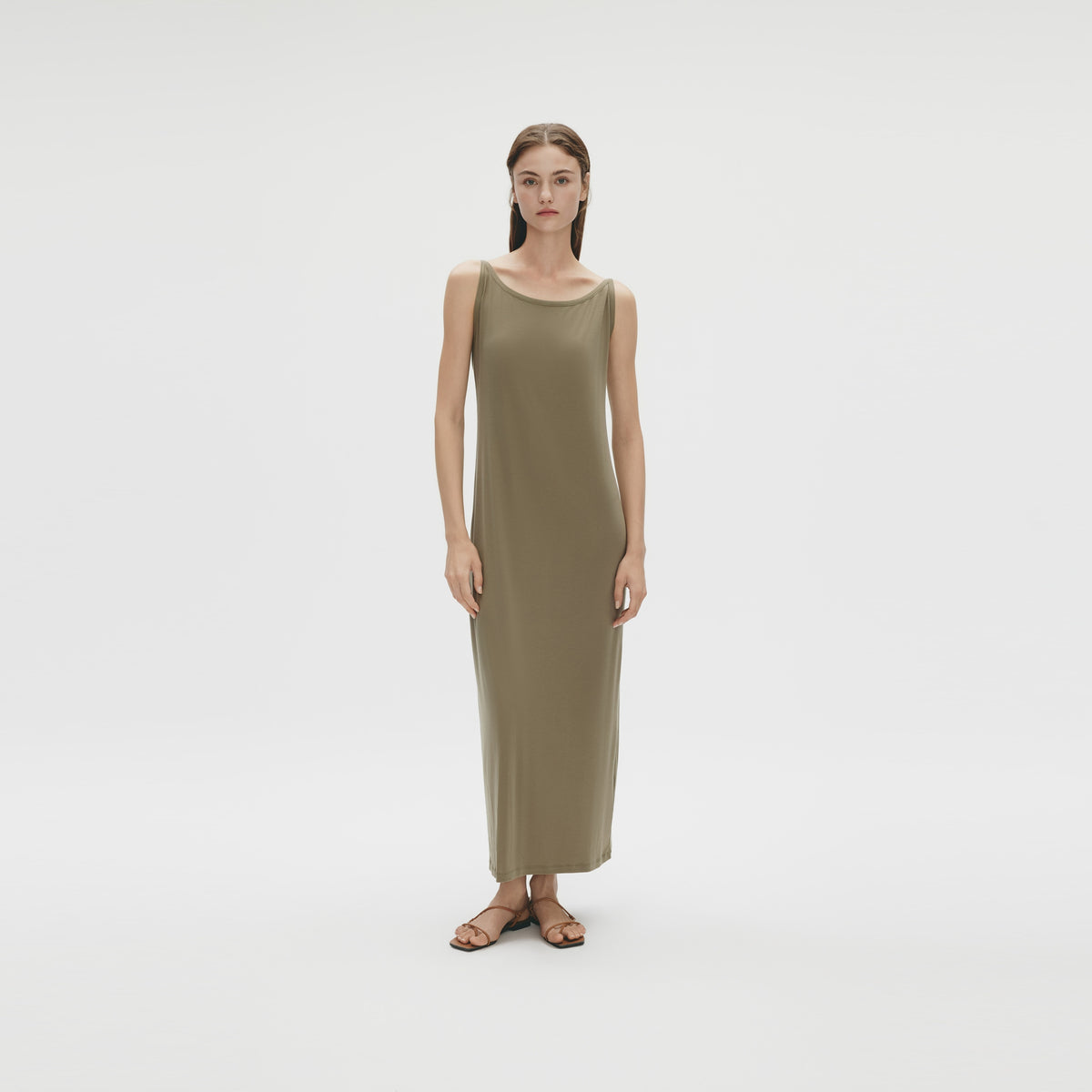 Tie-back Dress,Grey Oliver
