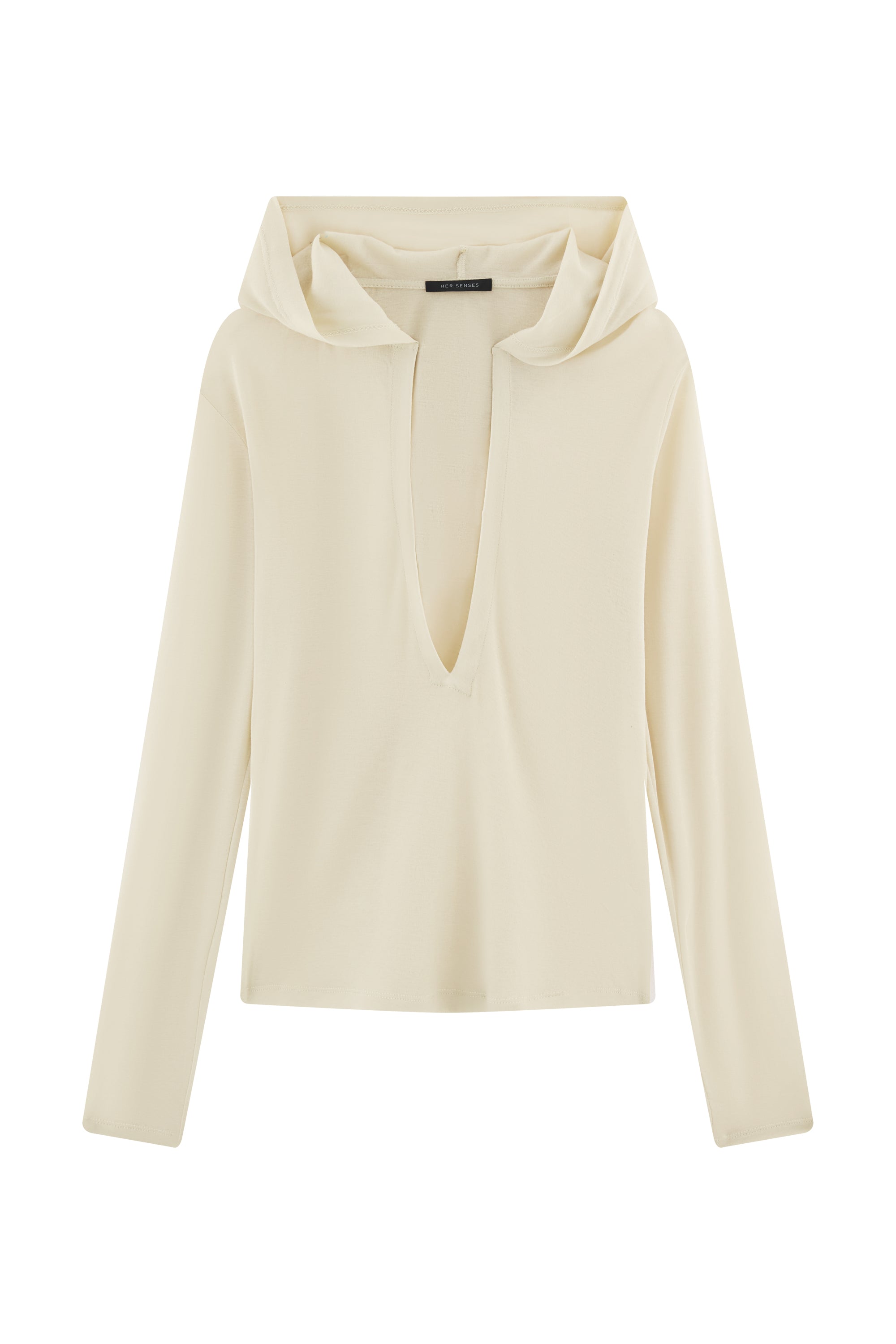Longsleeves Hoody,Vanilla White