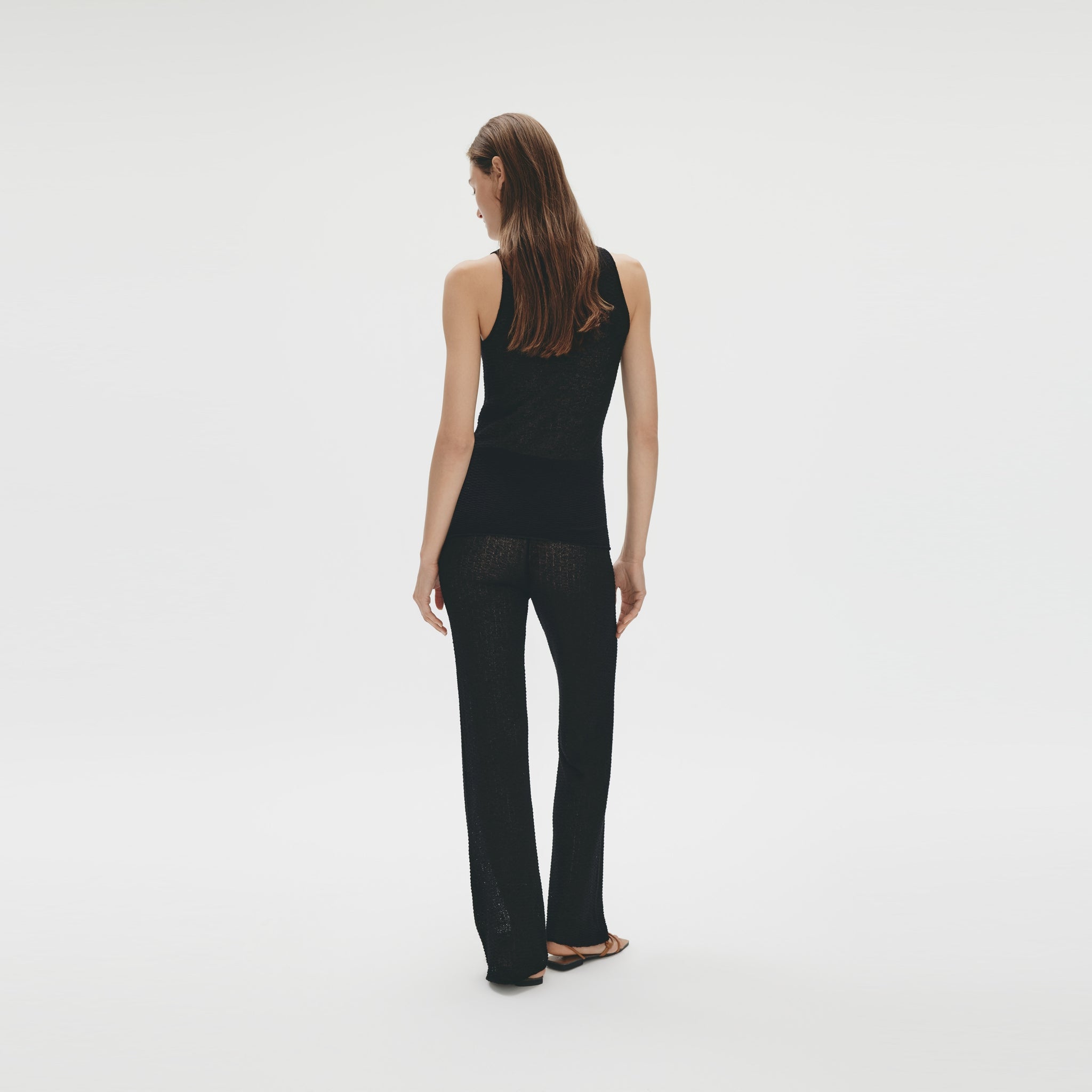 Turtleneck Tank,Black