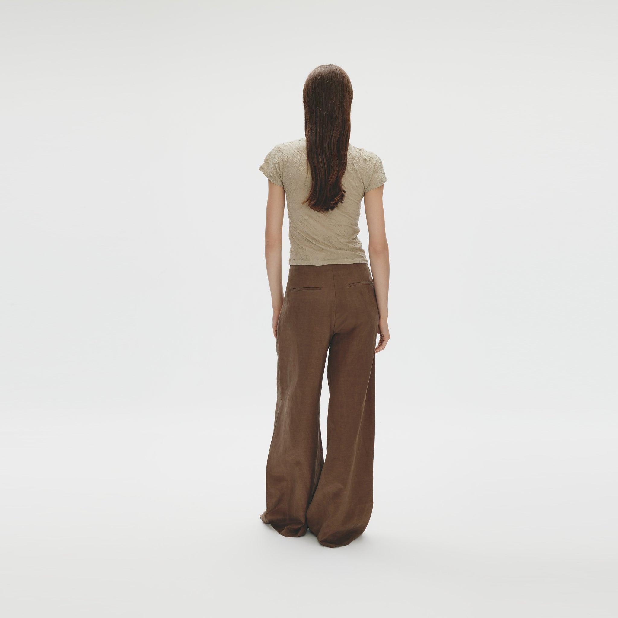 Wrinkle Jersey T-shirt,Light Camel