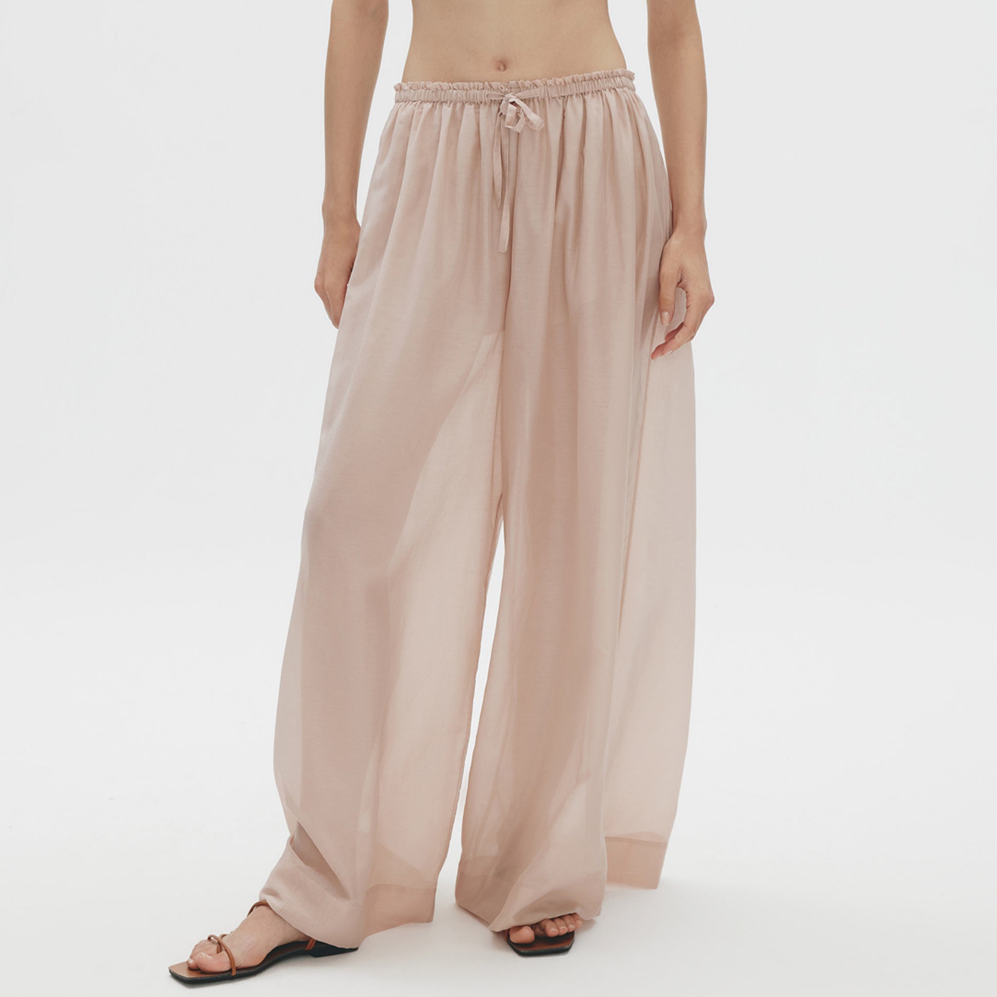 Wide-leg Pants, Dusty Pink
