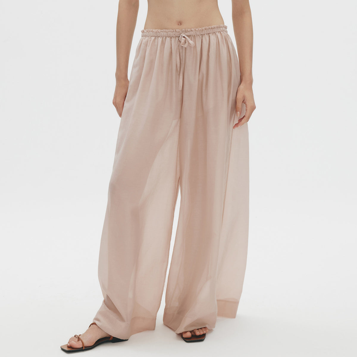 Wide-leg Pants, Dusty Pink