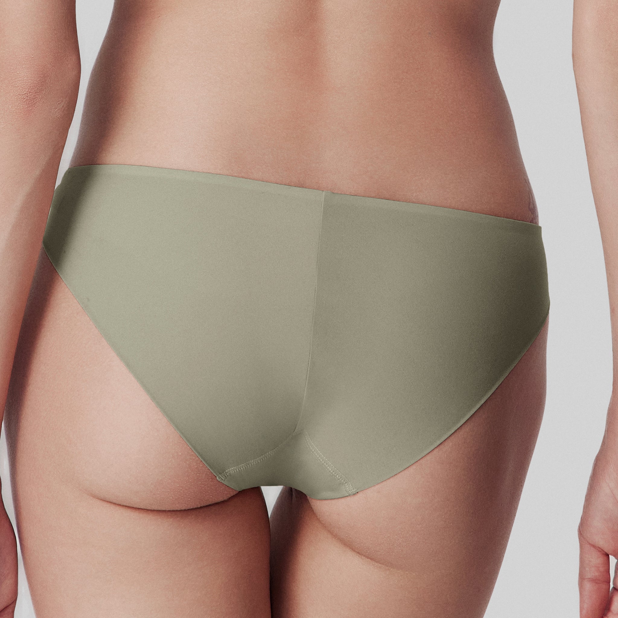 Mid-rise Briefs,Ash Green