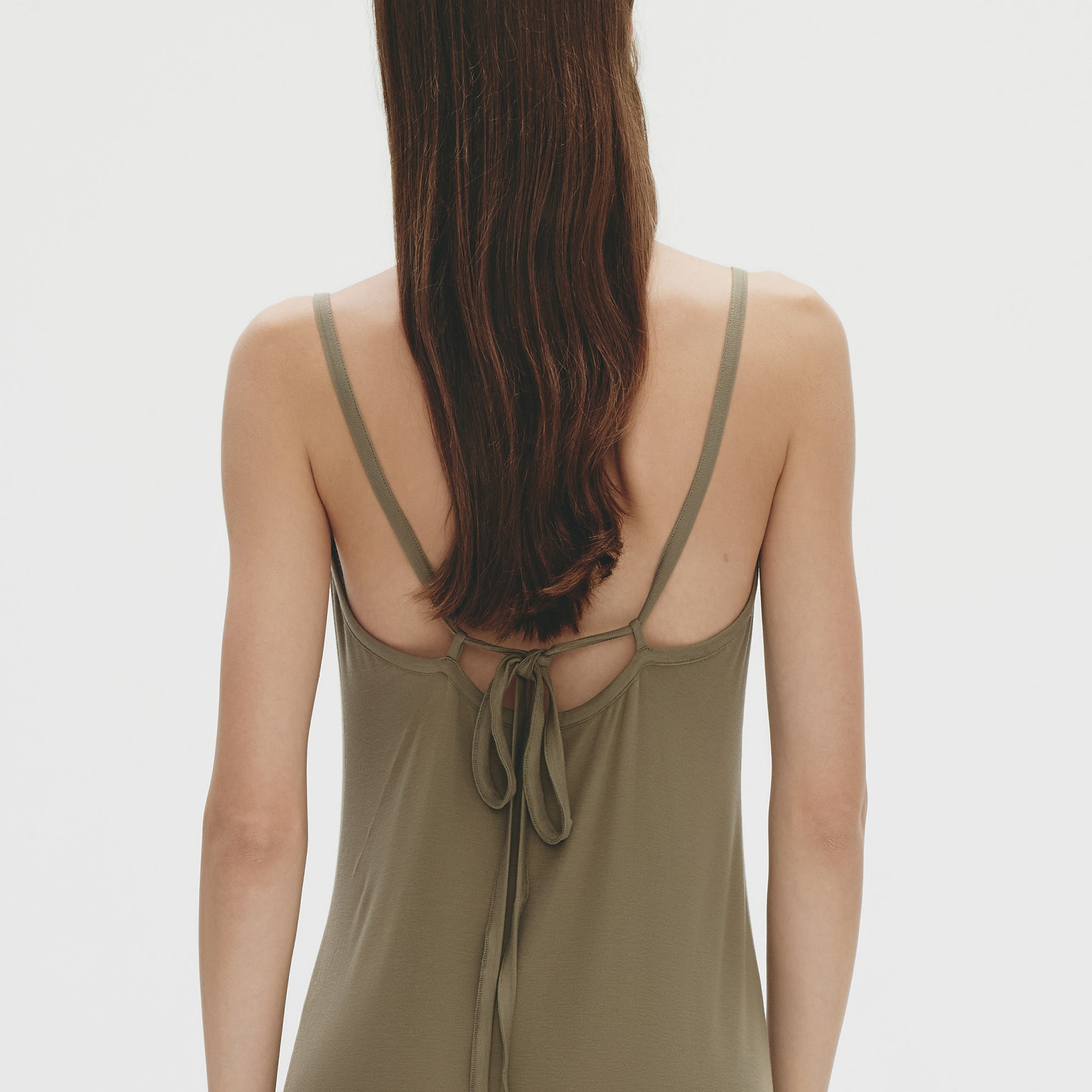 Tie-back Dress,Grey Oliver
