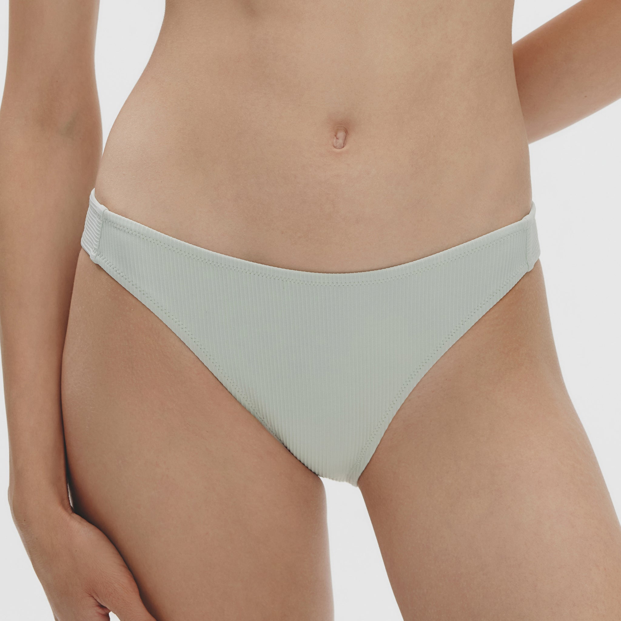 Low-rise Bikini Bottom,Ice Blue