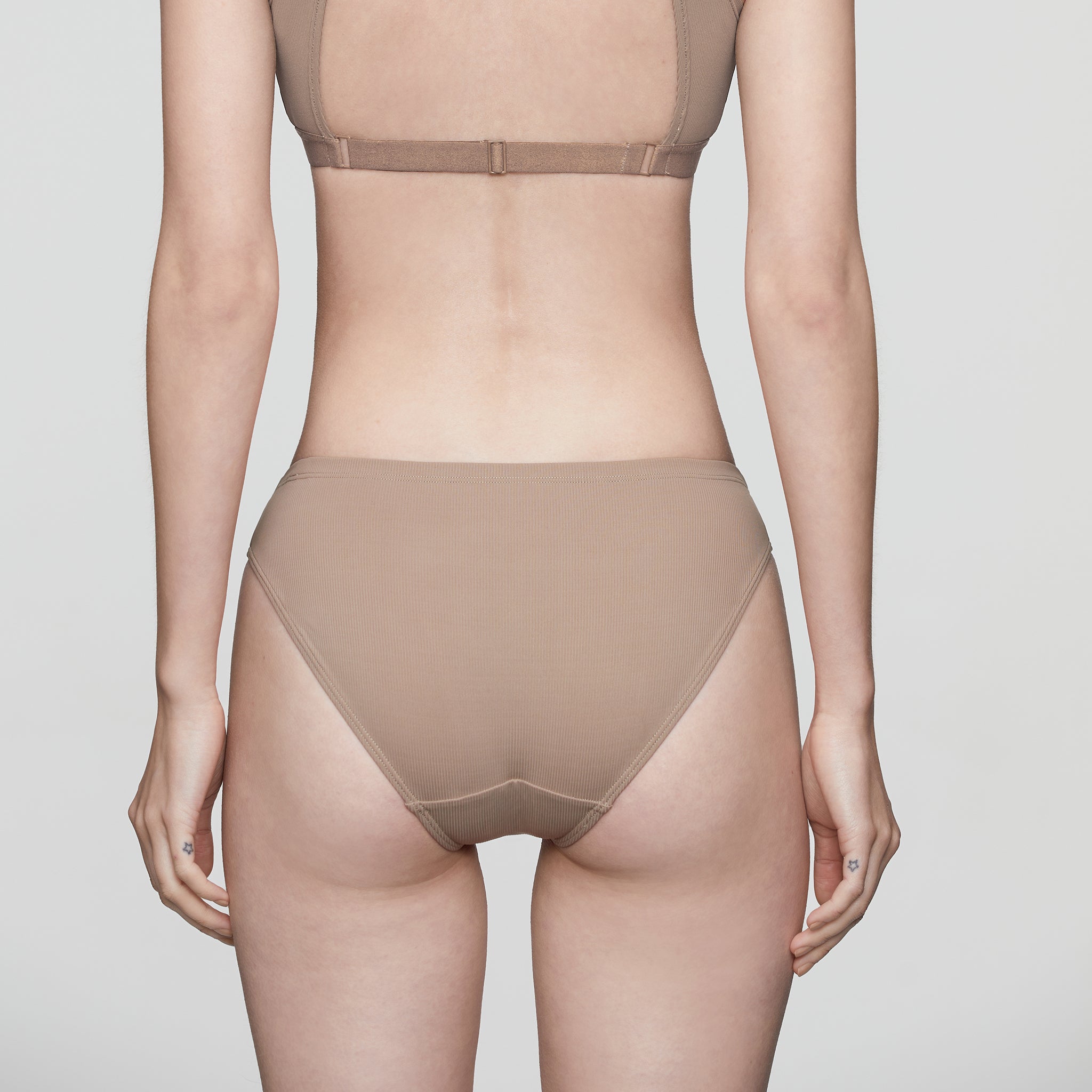 Eco Mid-rise Briefs, Light Brown