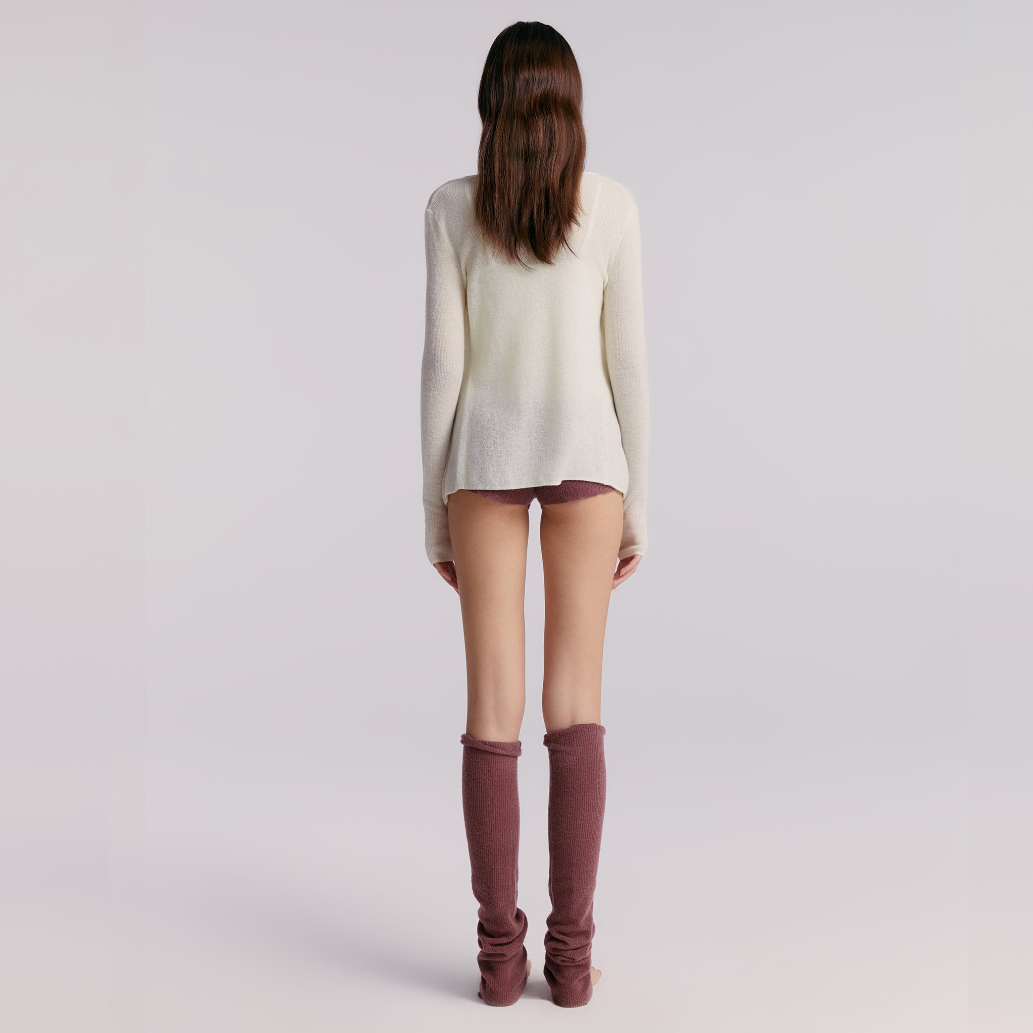 Tie String Cardigan,Milky-White