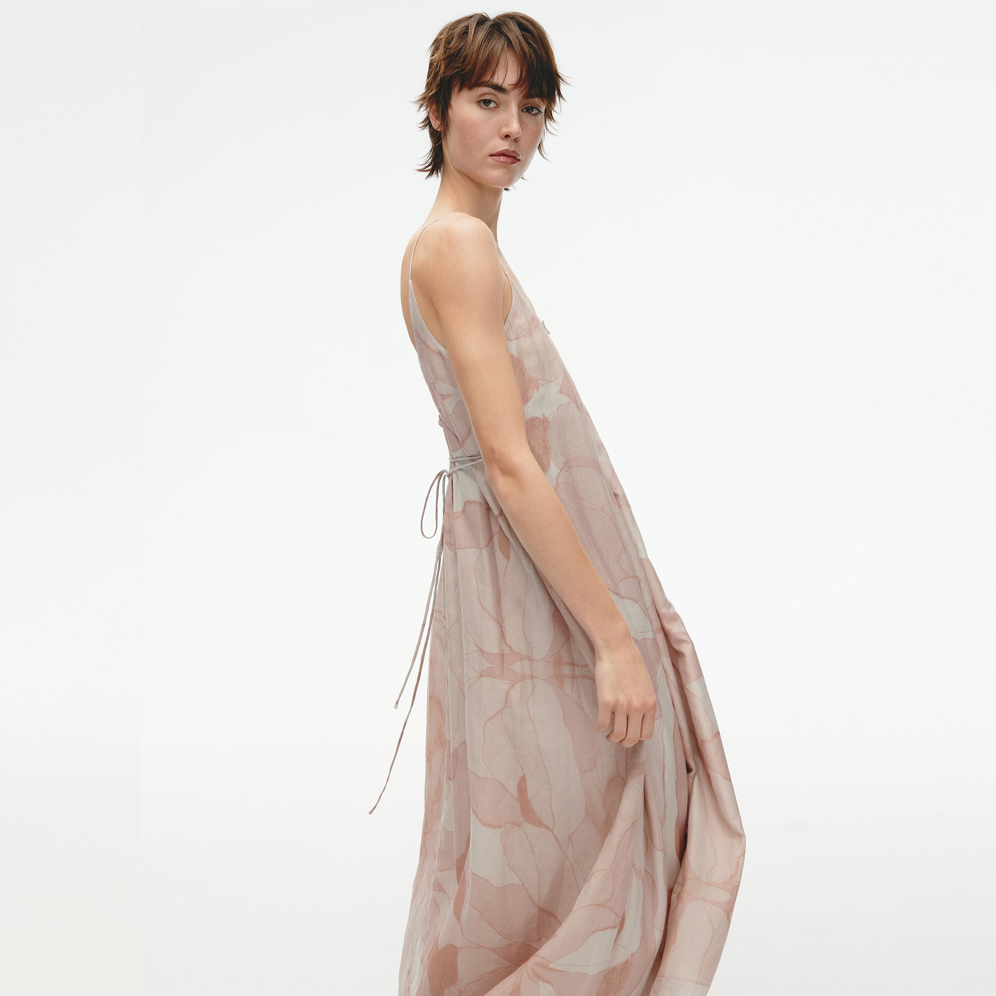 [Capsule Collection]Dress,Peony Print