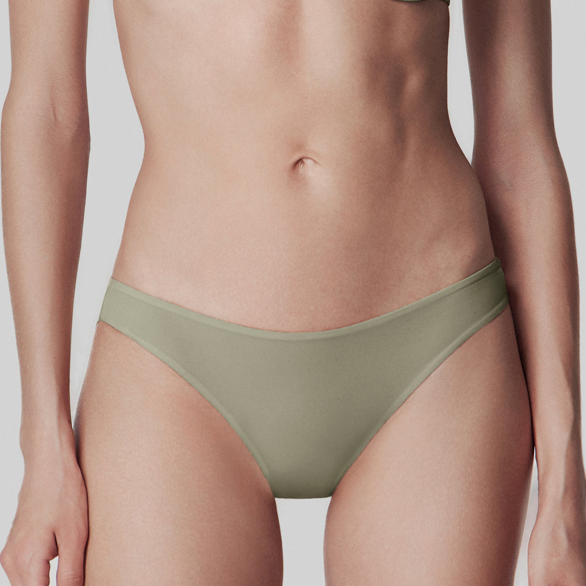 Mid-rise Briefs,Ash Green