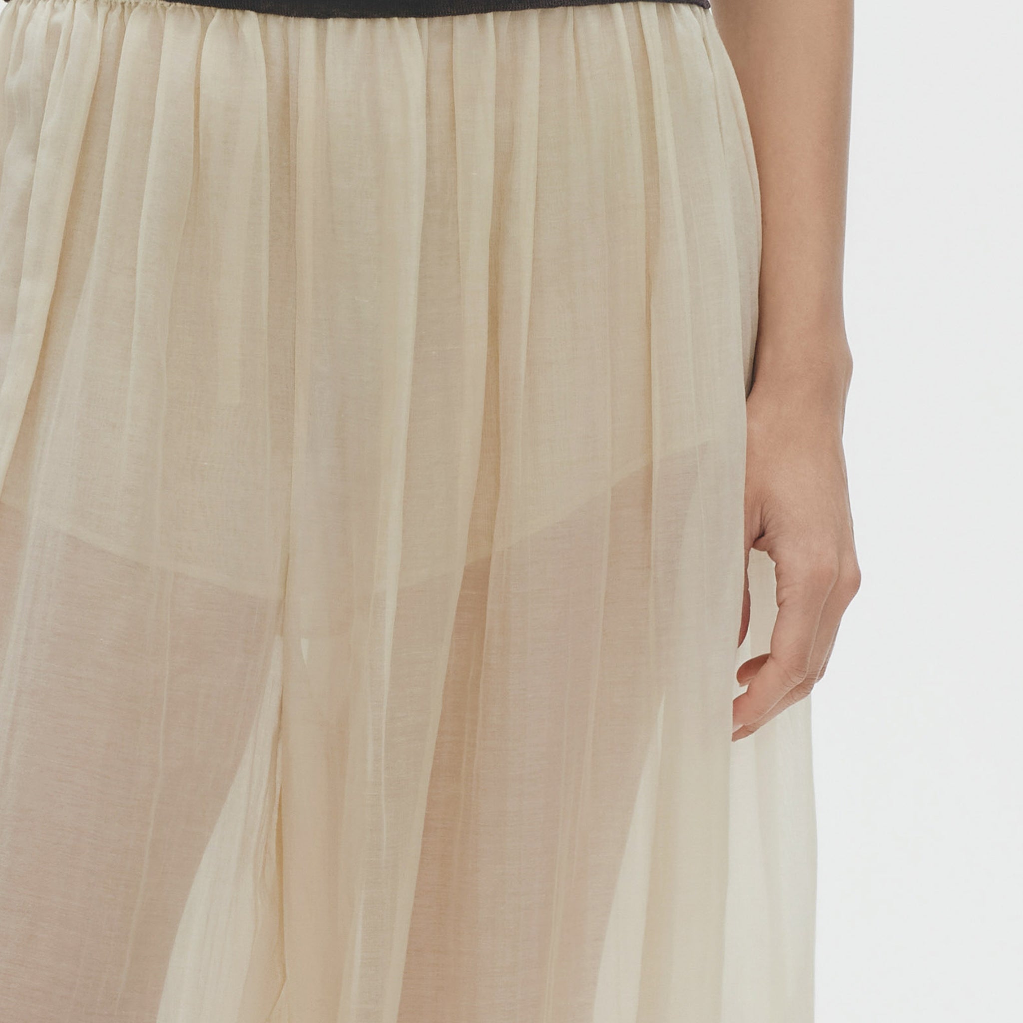 Wide-leg Pants, Greige