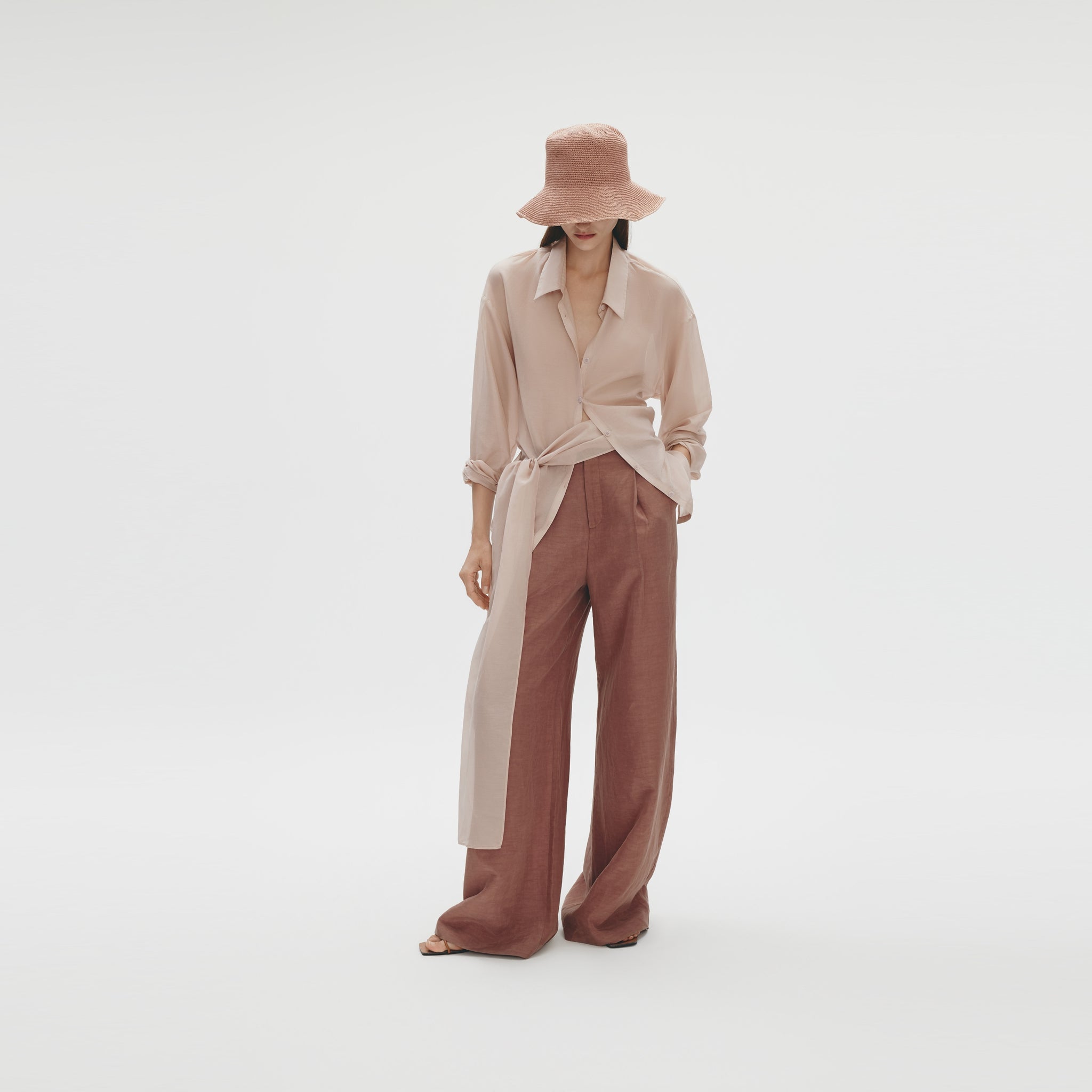 Wrapping Shirt,Dusty Pink