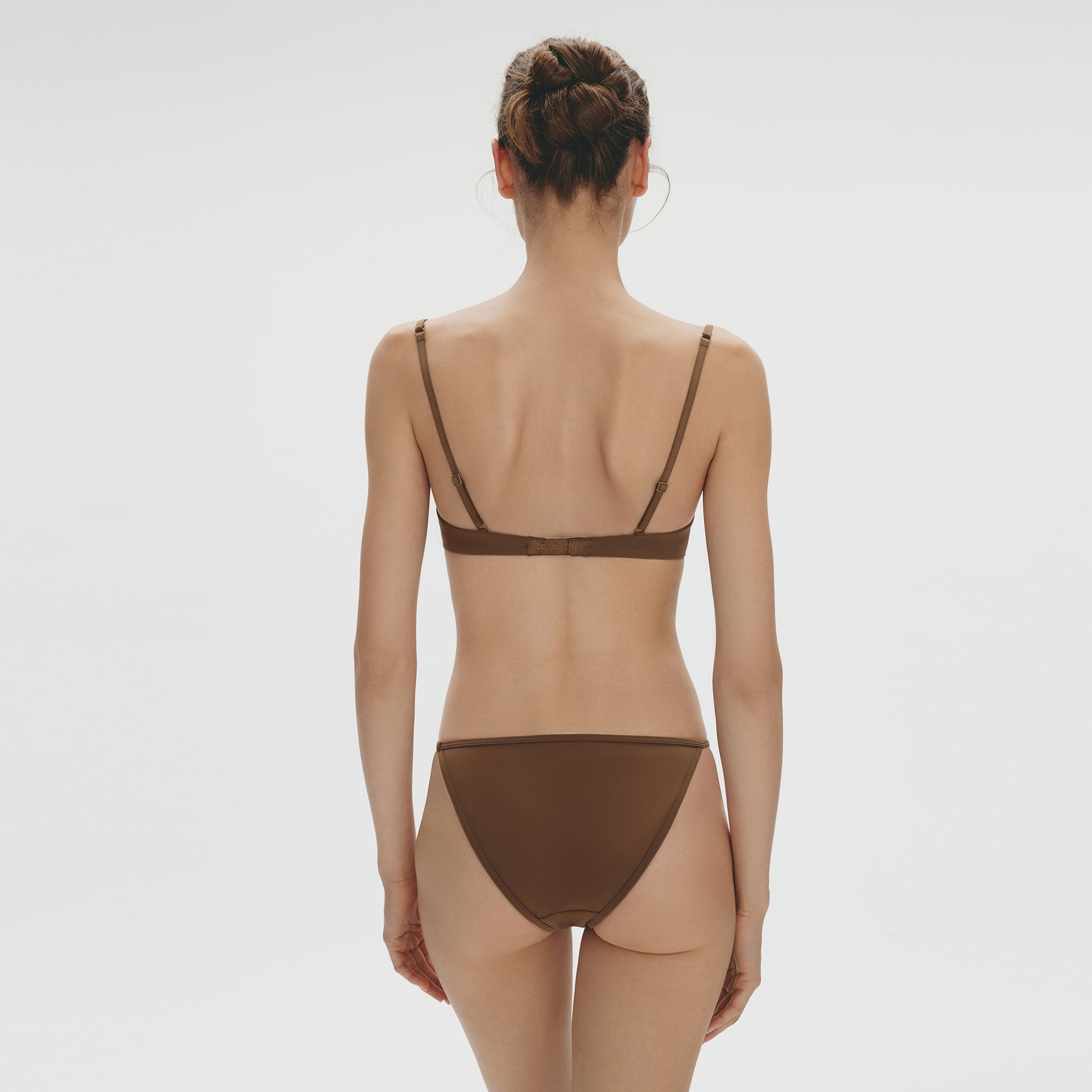3/4 Embroidery Underwire Bra,Marsala