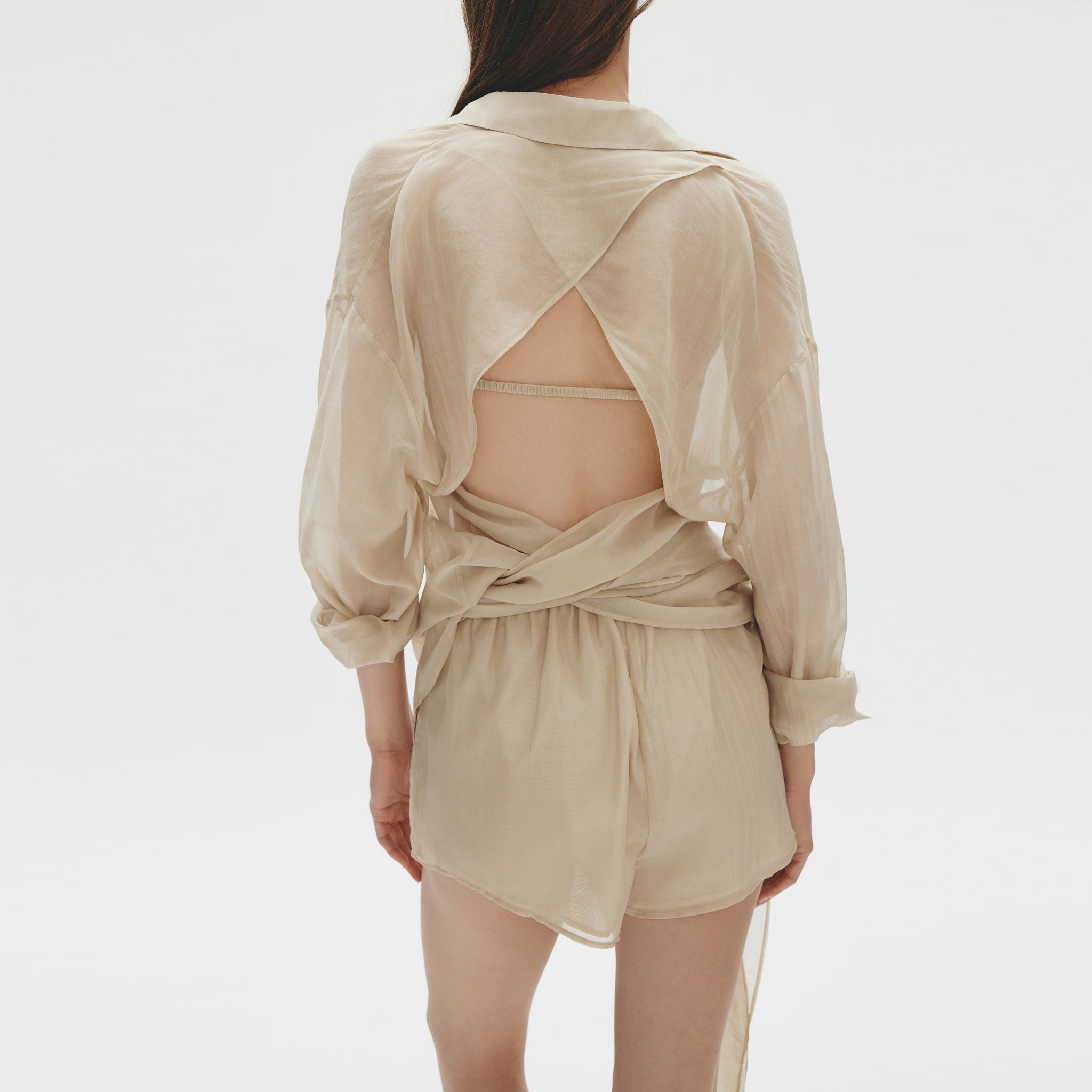 Wrapping Shirt,Greige