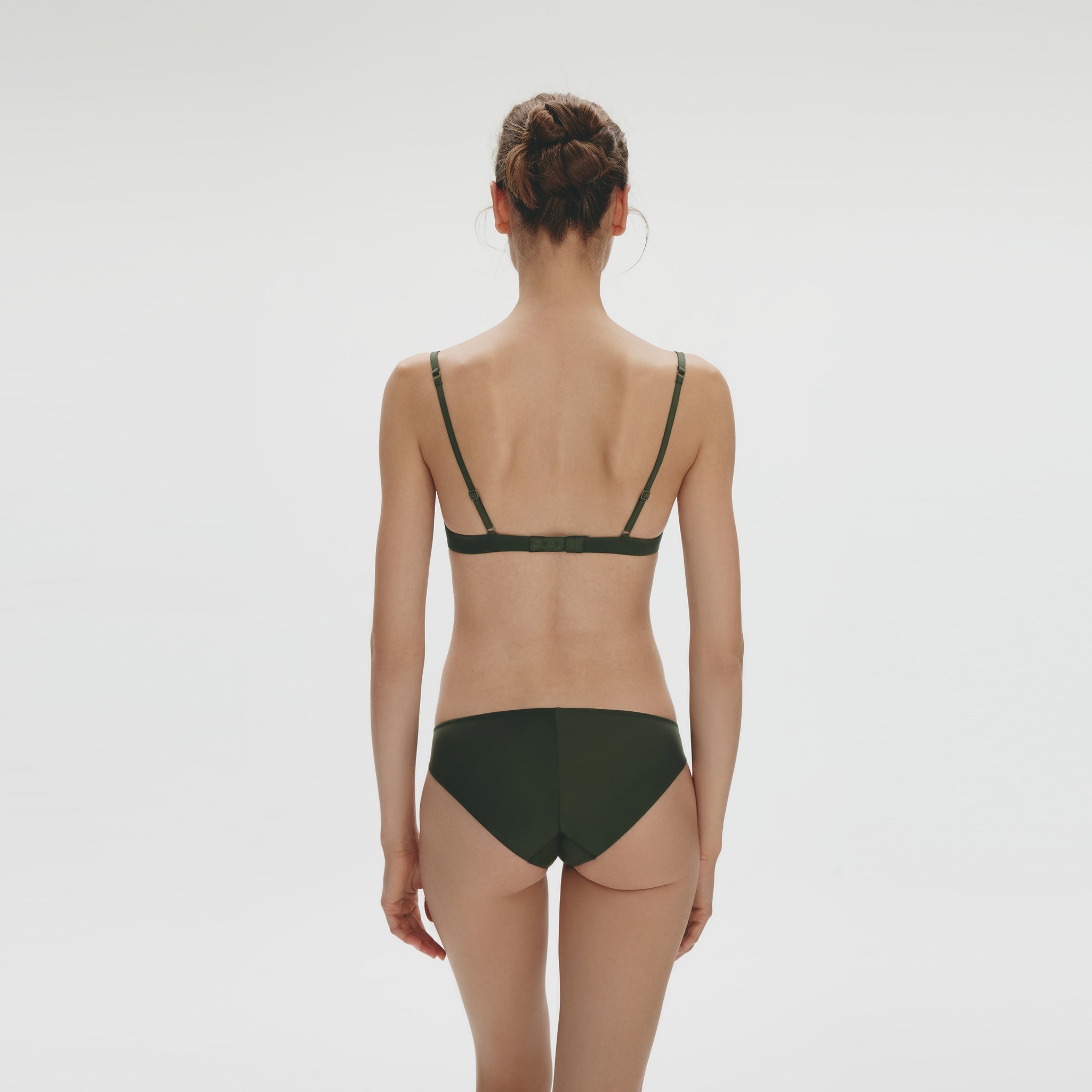 Molded Soft Underwire Bra, Deep Forest
