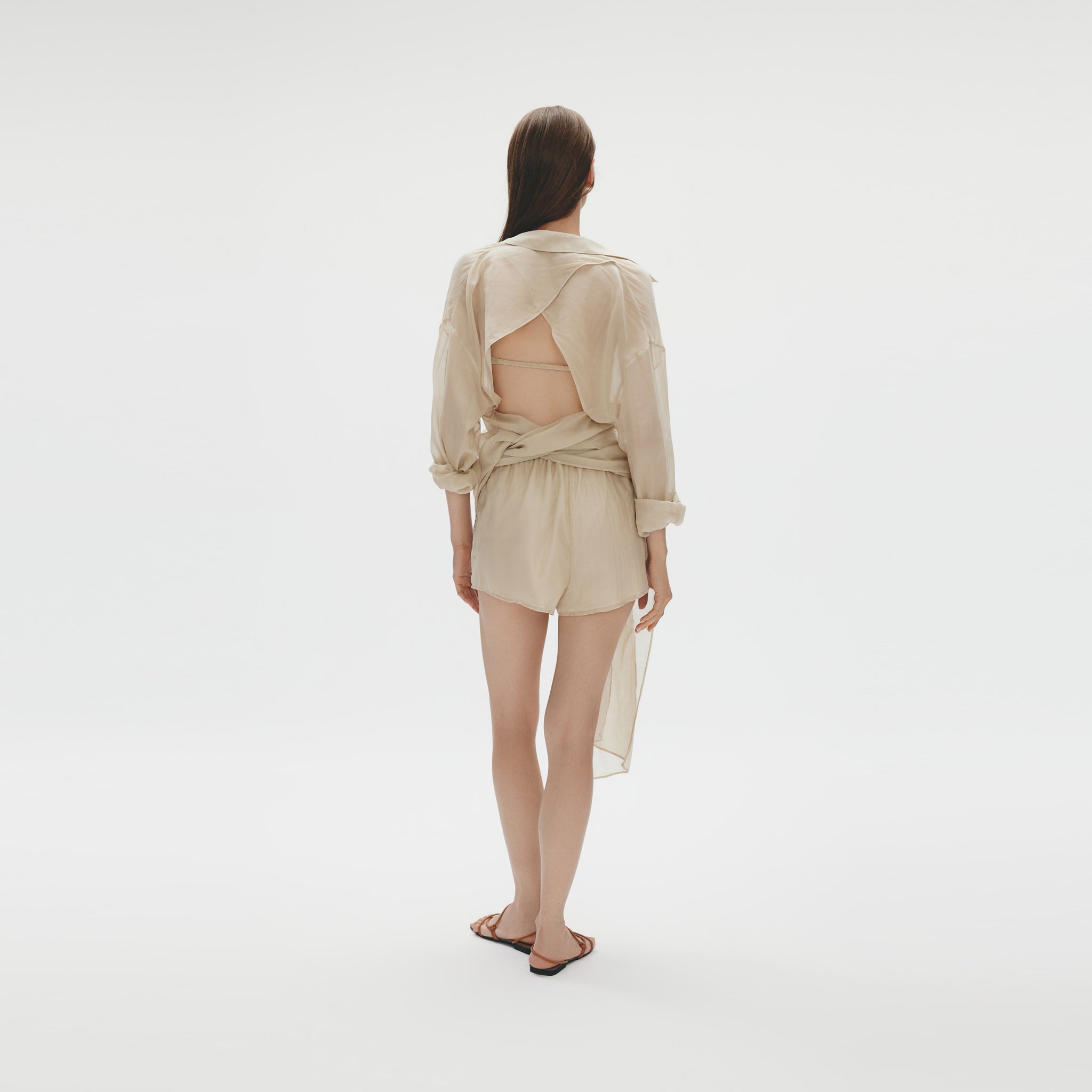 Wrapping Shirt,Greige