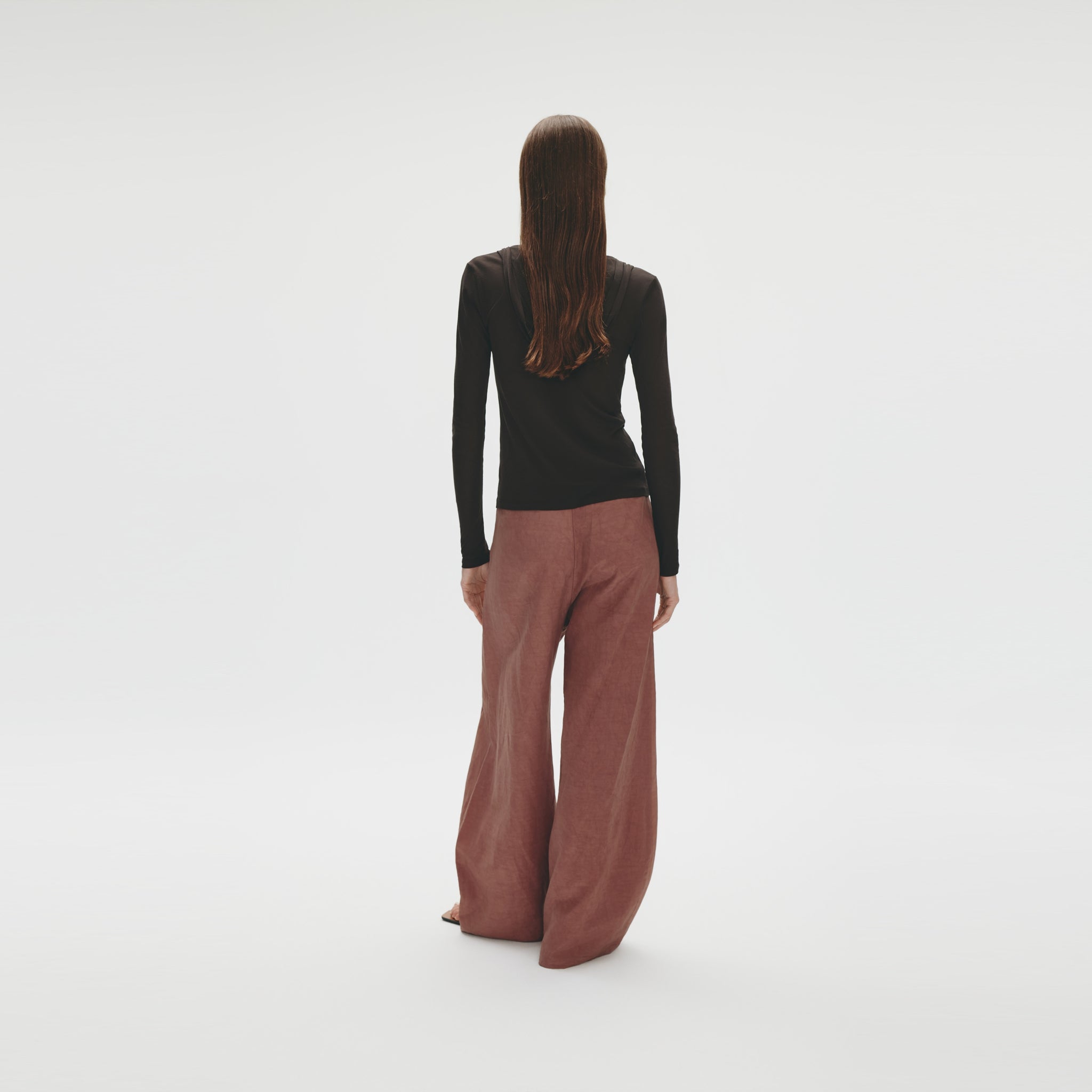 Longsleeves Hoody,Chocolate Brown