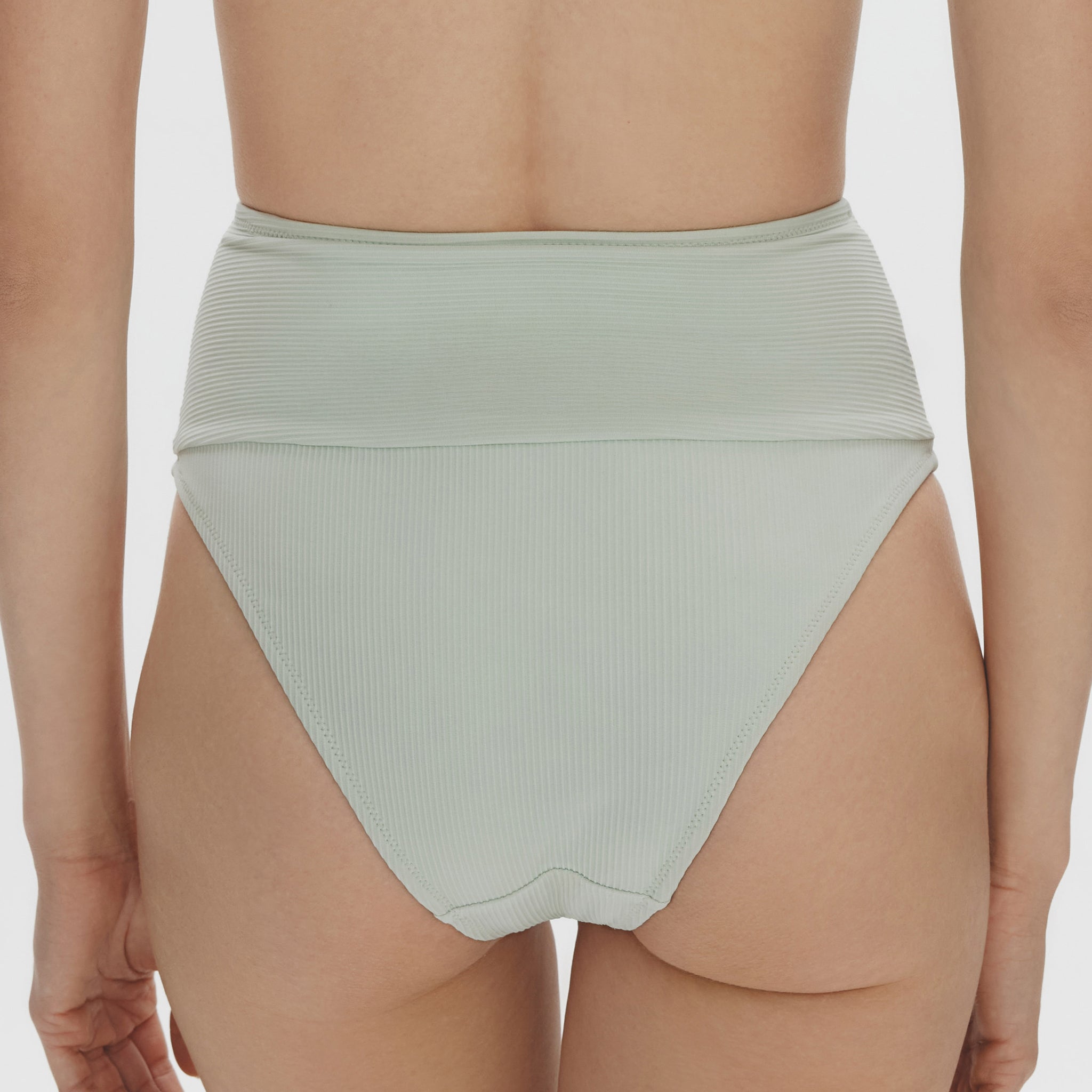 High-rise Bikini Bottom,Ice Blue
