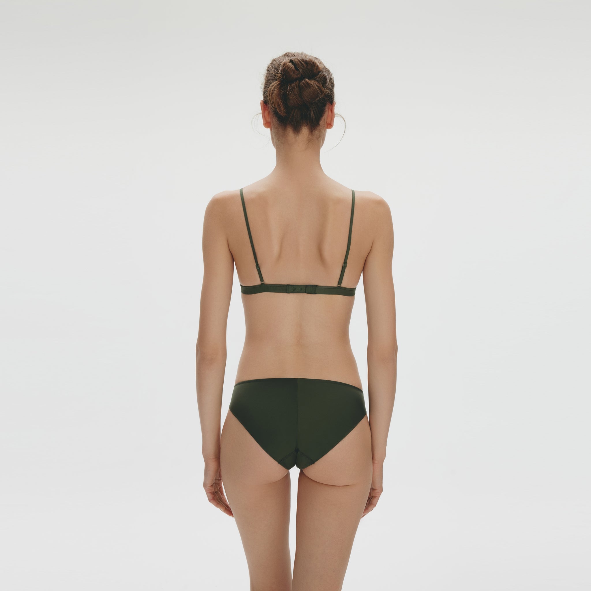 Molded Soft Triangle Bralette,Deep Forest