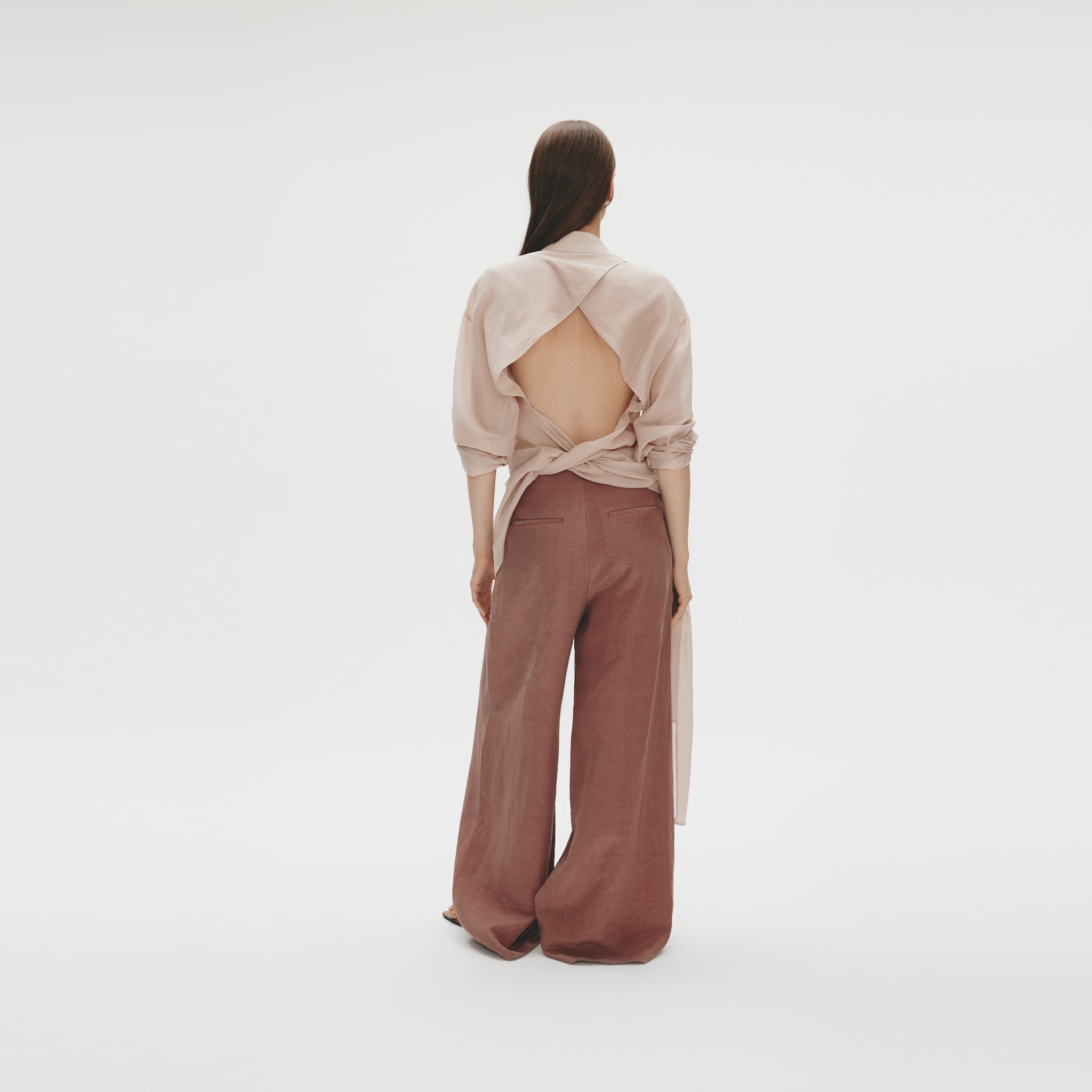 Wrapping Shirt,Dusty Pink